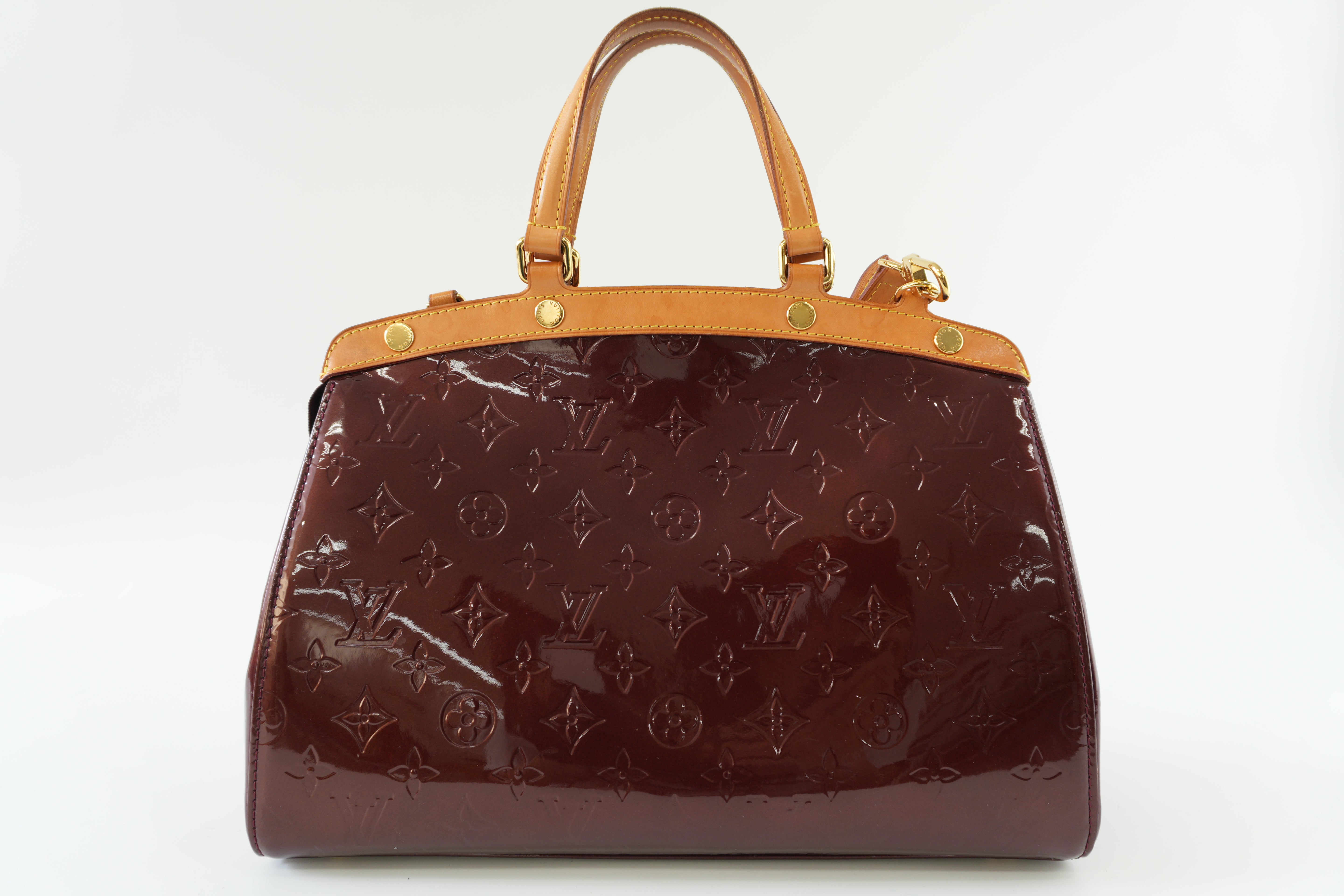 Louis Vuitton Brea Vernis Two Way Shoulder Bag Rouge Fauviste Used