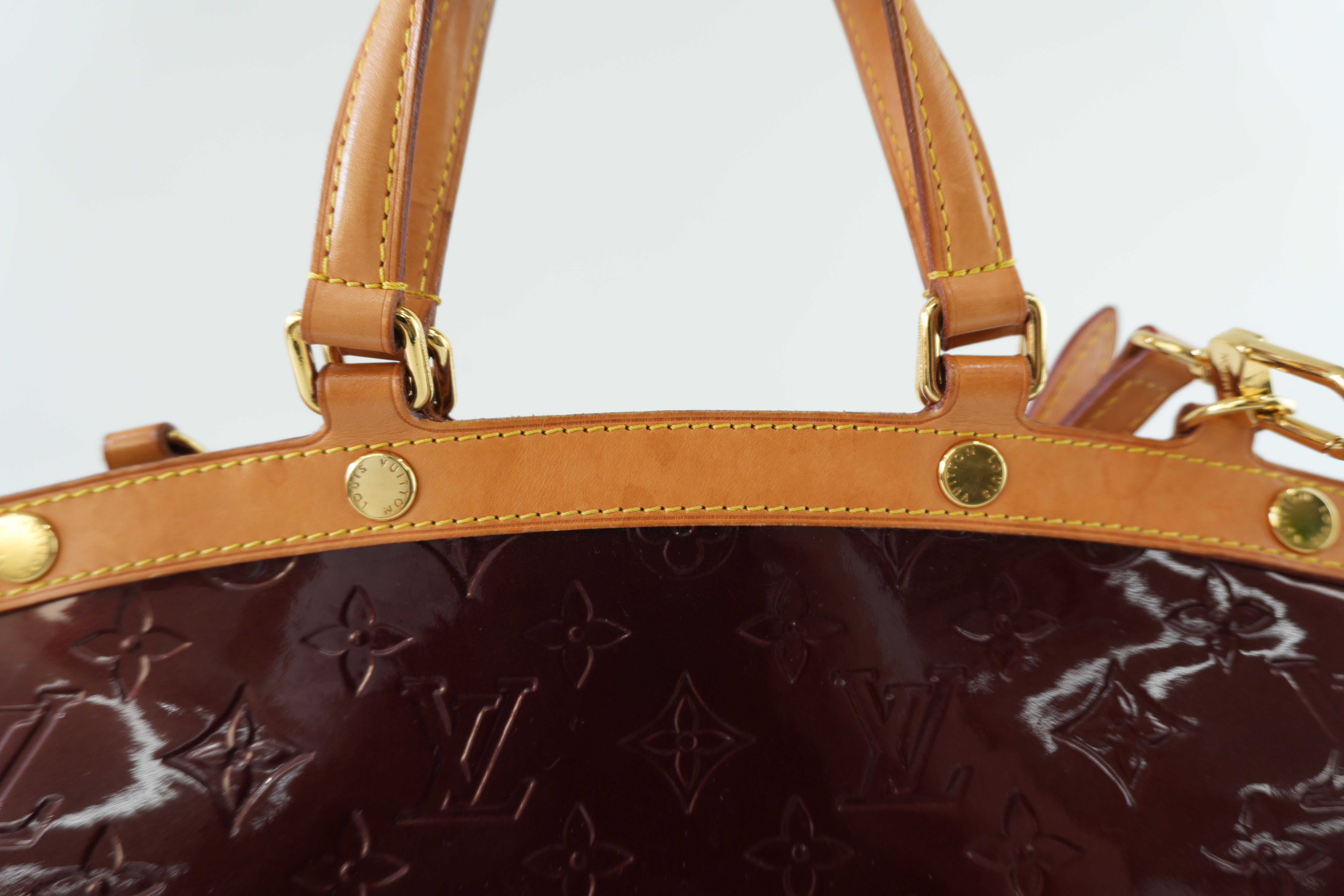 Louis Vuitton Brea Vernis Two Way Shoulder Bag Rouge Fauviste Used