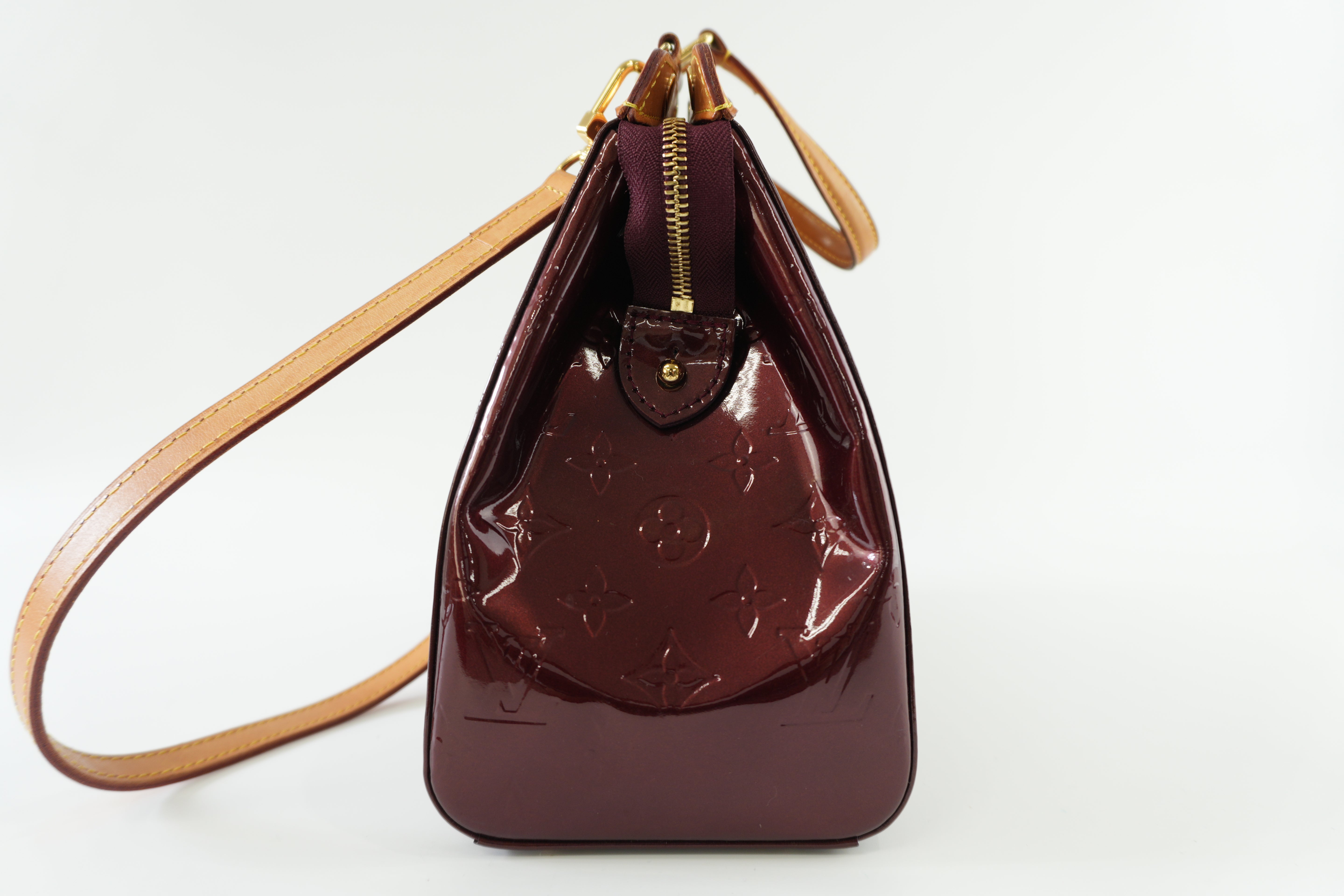 Louis Vuitton Brea Vernis Two Way Shoulder Bag Rouge Fauviste Used