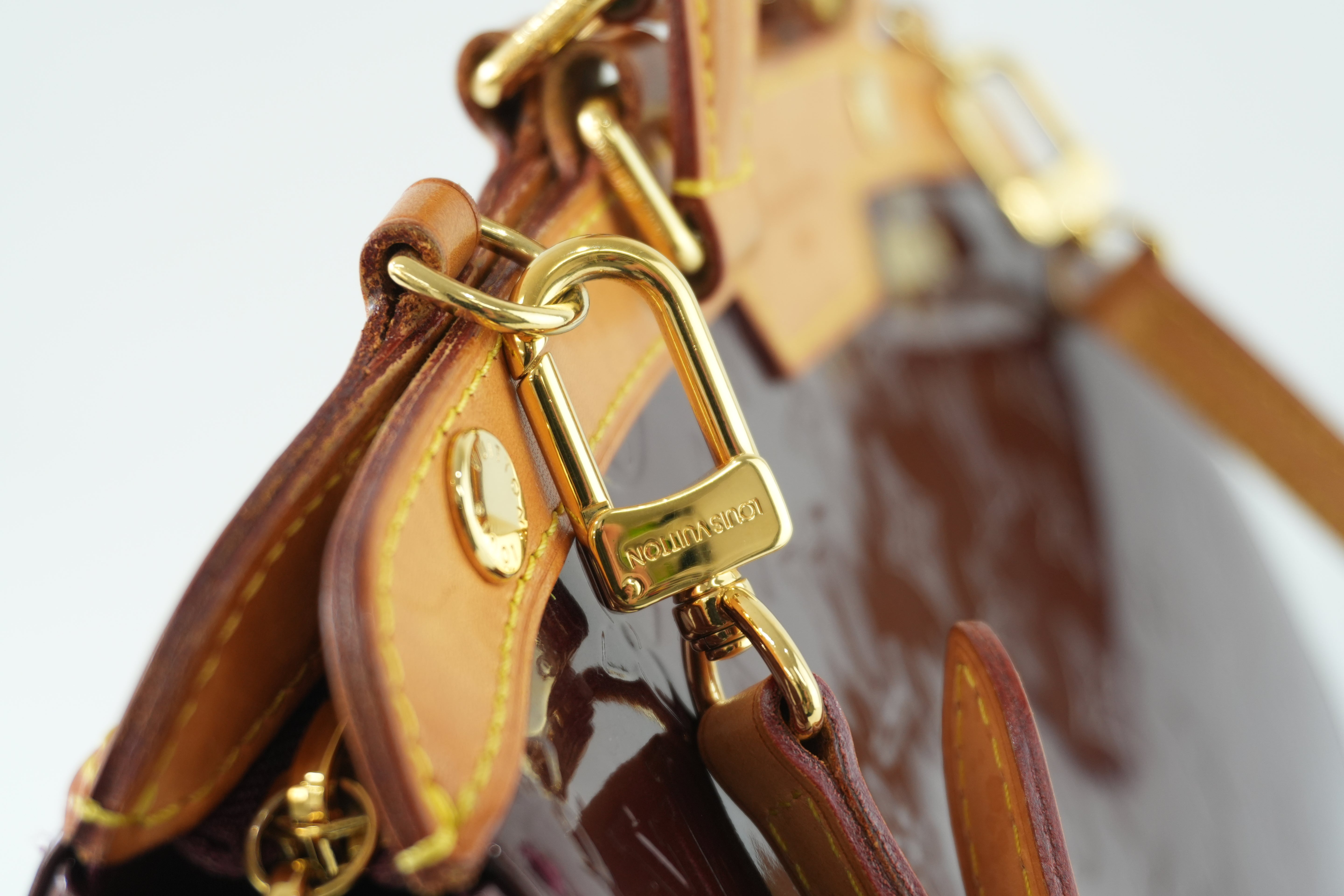 Louis Vuitton Brea Vernis Two Way Shoulder Bag Rouge Fauviste Used