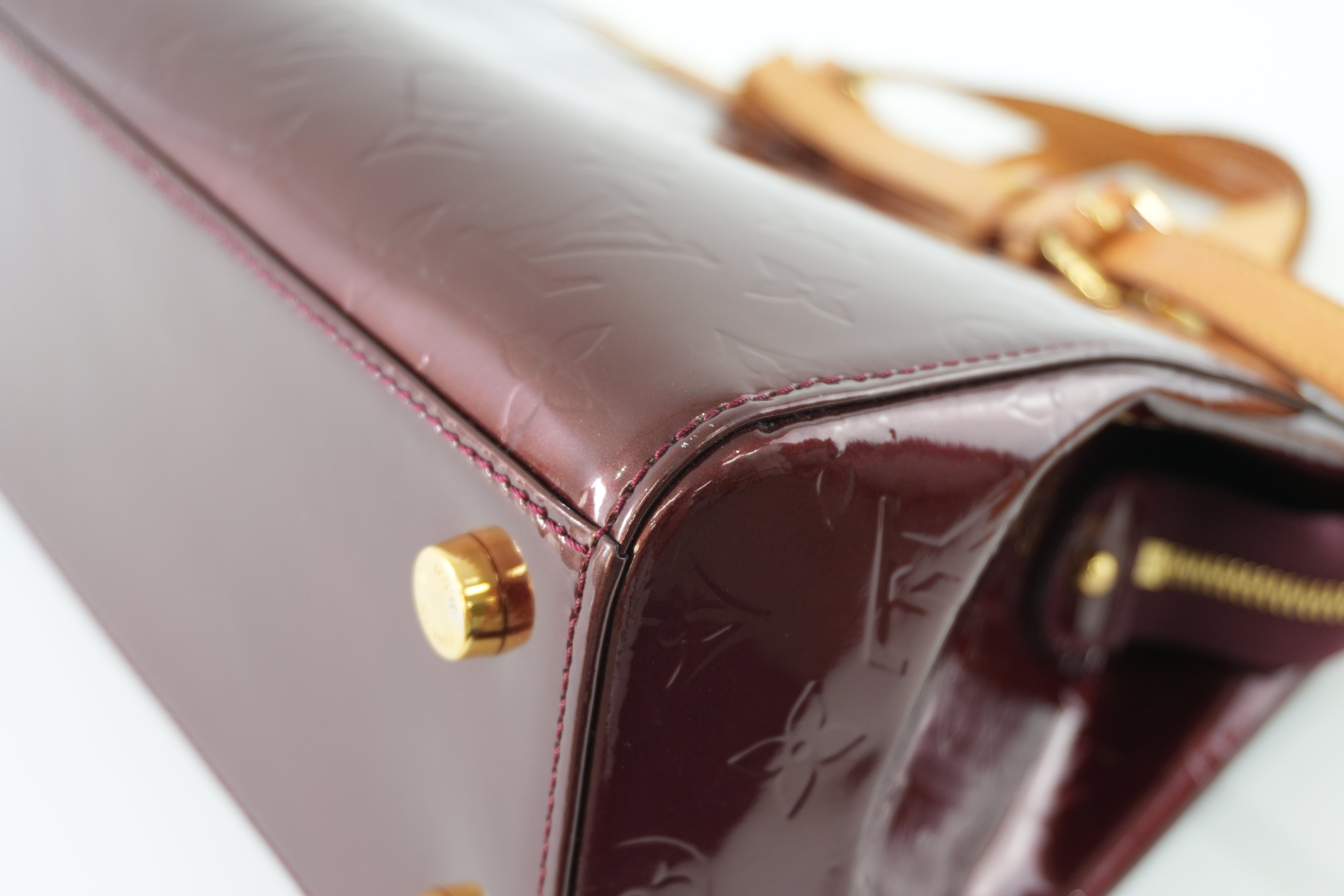 Louis Vuitton Brea Vernis Two Way Shoulder Bag Rouge Fauviste Used