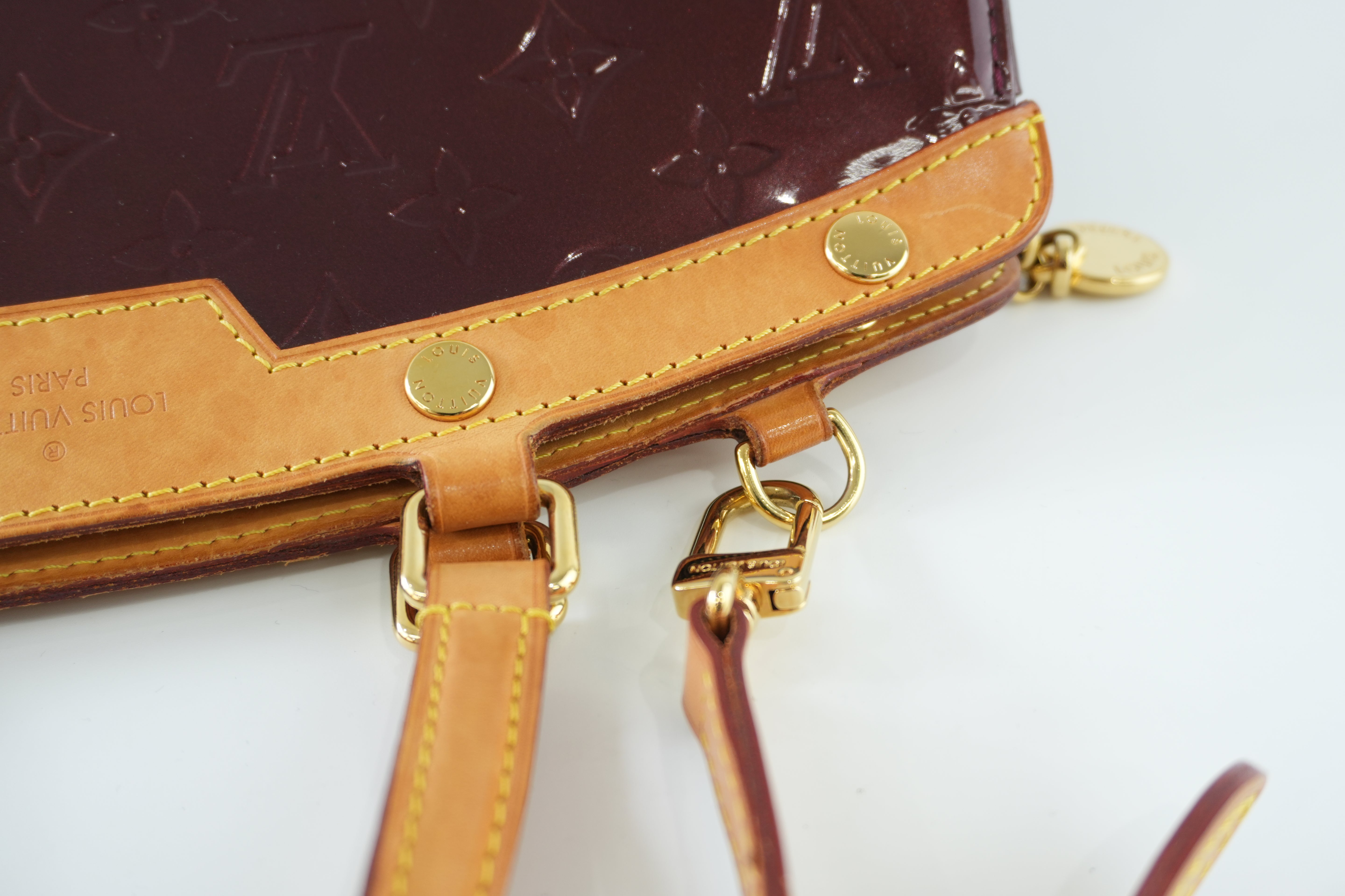 Louis Vuitton Brea Vernis Two Way Shoulder Bag Rouge Fauviste Used