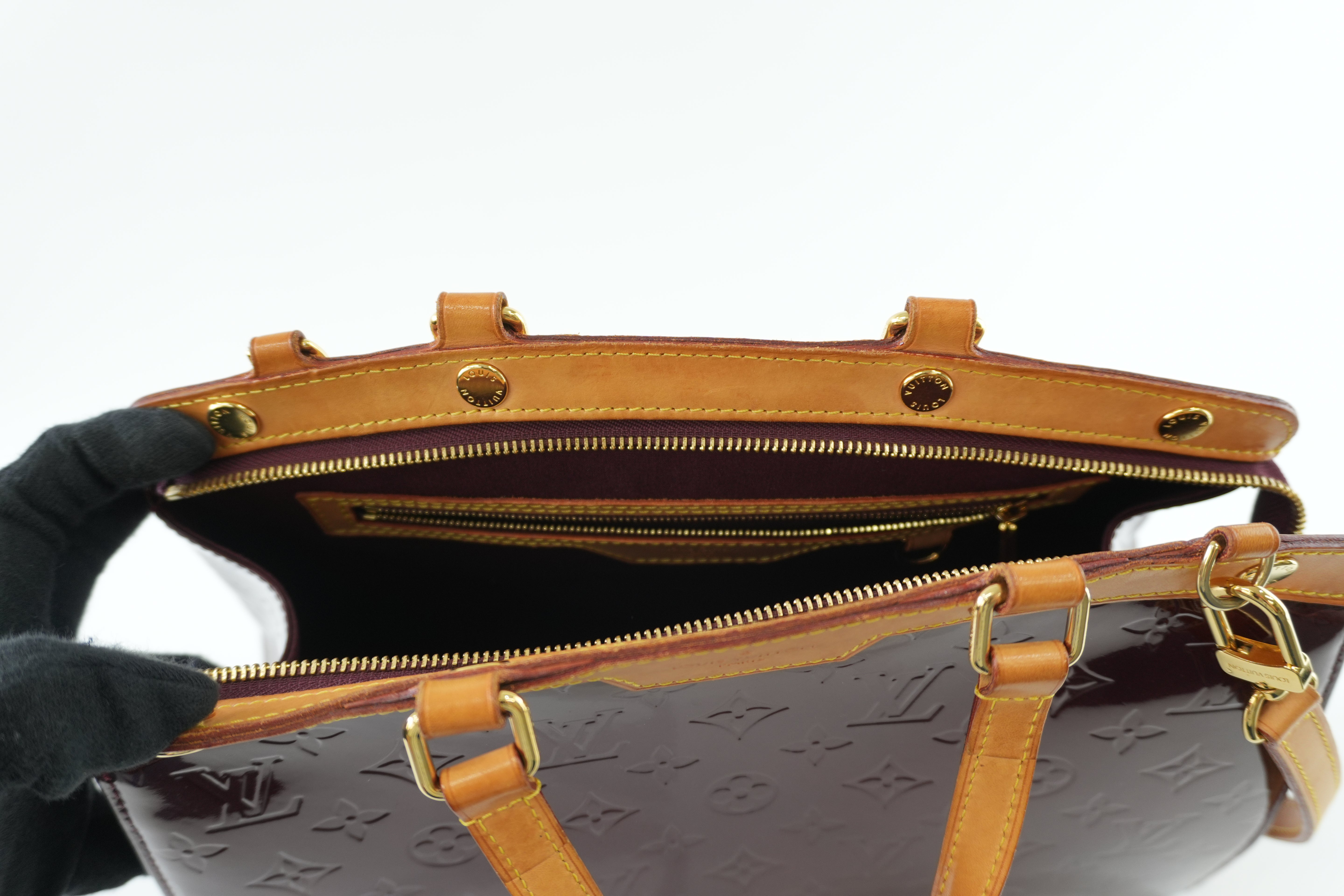 Louis Vuitton Brea Vernis Two Way Shoulder Bag Rouge Fauviste Used