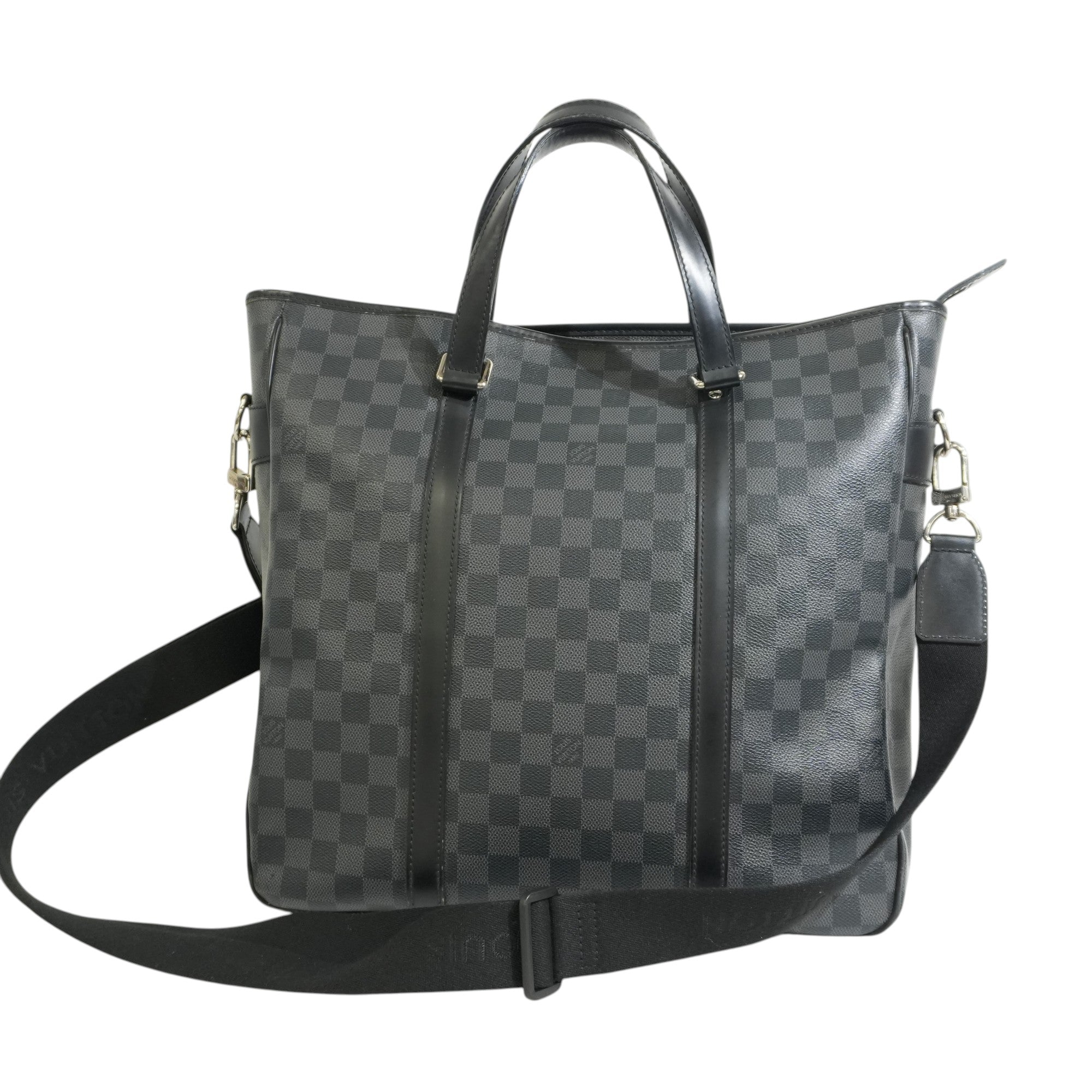 Pre-owned Louis Vuitton Damier Graphite Tadao Shoulder Tote Bag