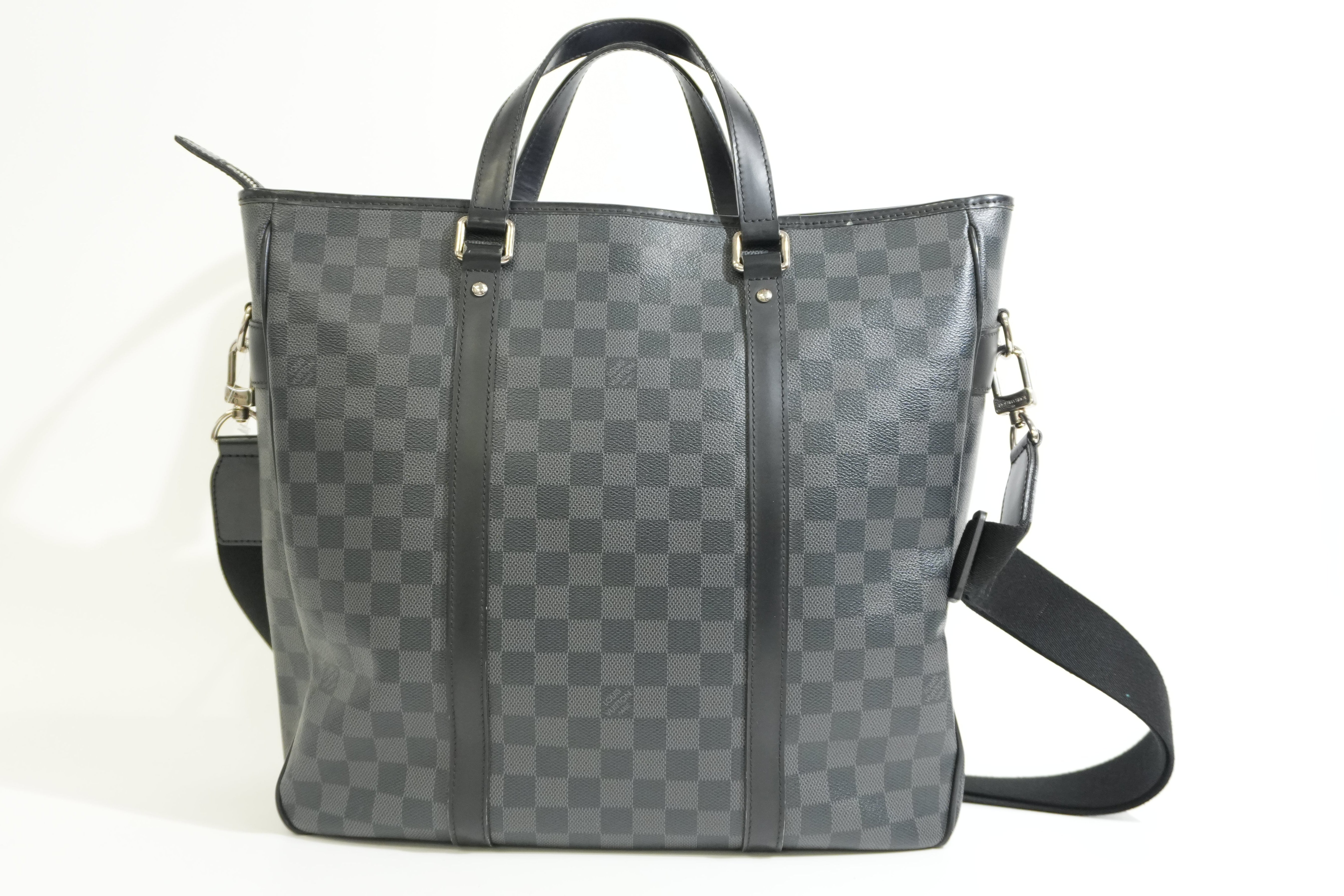 Pre-owned Louis Vuitton Damier Graphite Tadao Shoulder Tote Bag