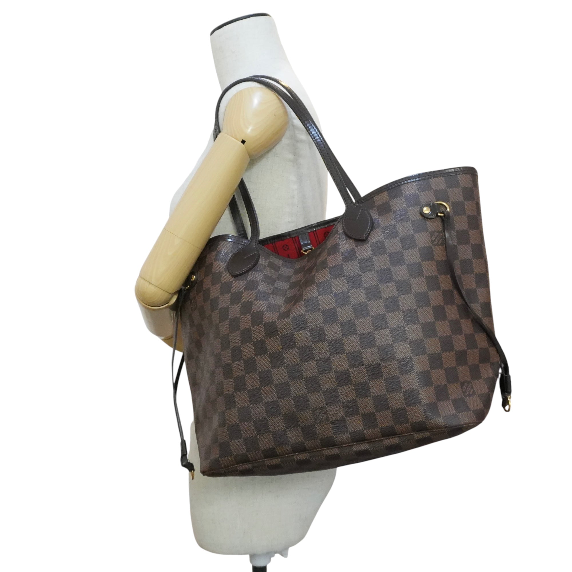 Pre-owned Louis Vuitton Damier Ebene Neverfull MM Tote Bag