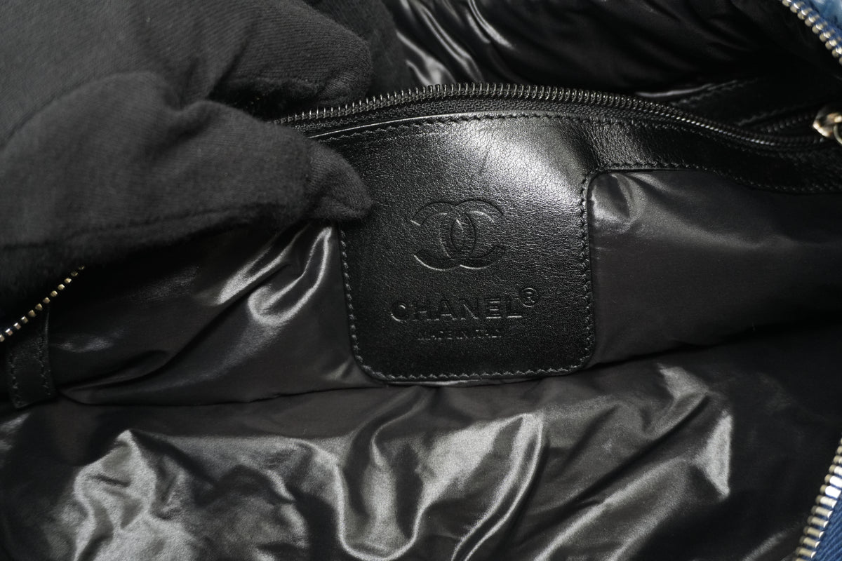 Pre-Owned Chanel Coco Cocoon Tote Bag Blue