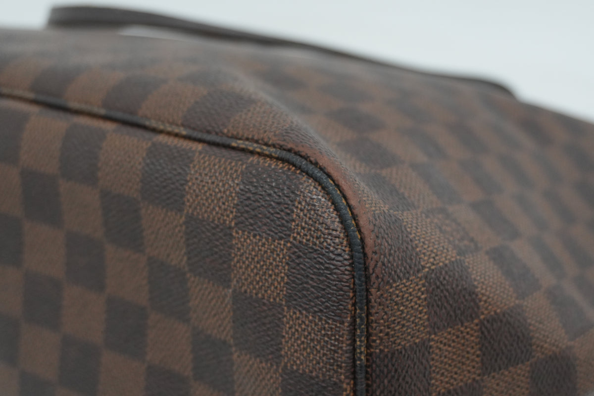 Pre-Owned Louis Vuitton Damier Ebene Neverfull MM Tote Bag