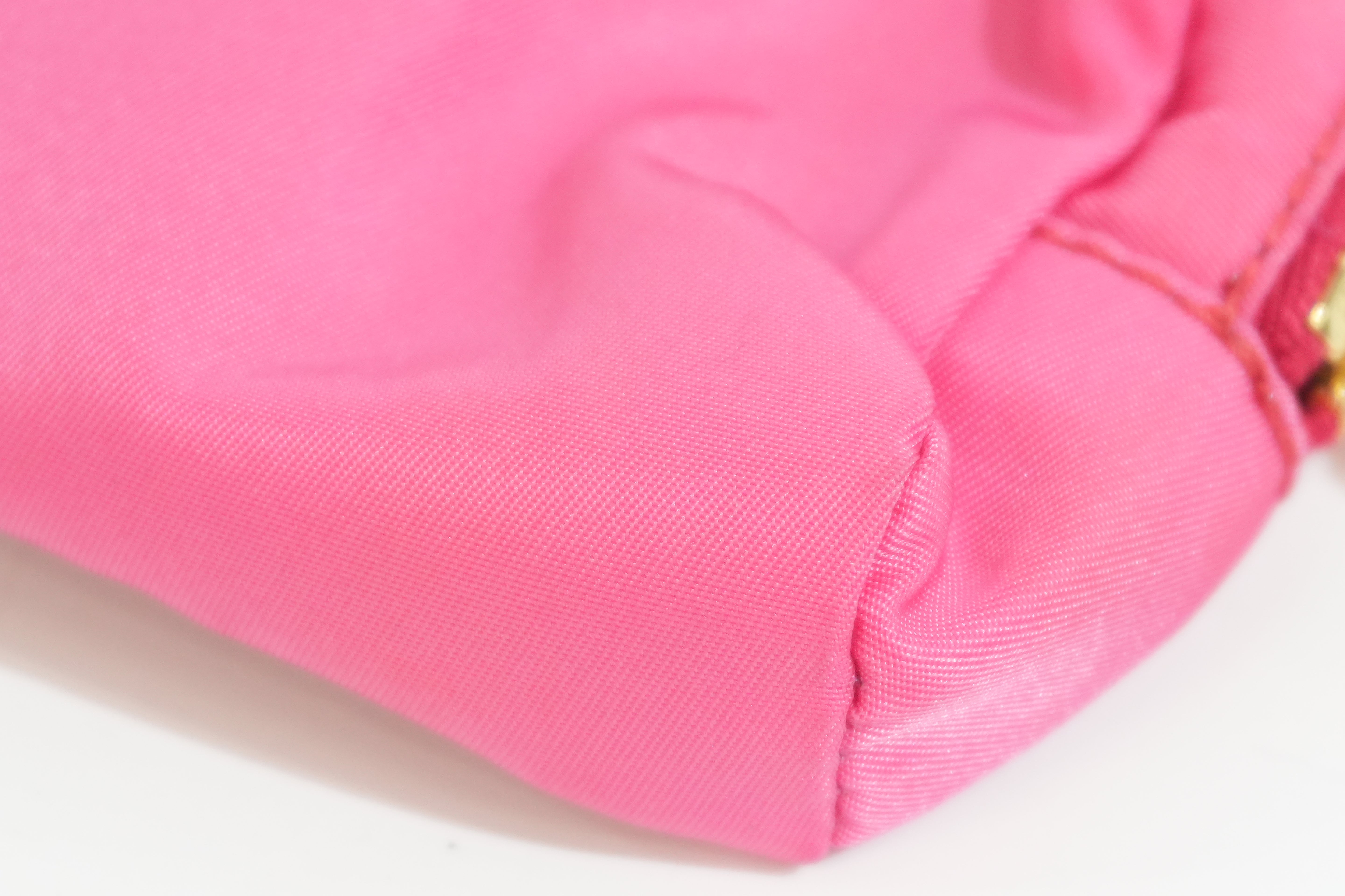 Pre-owned Prada Small Ribbon Pouch Pink