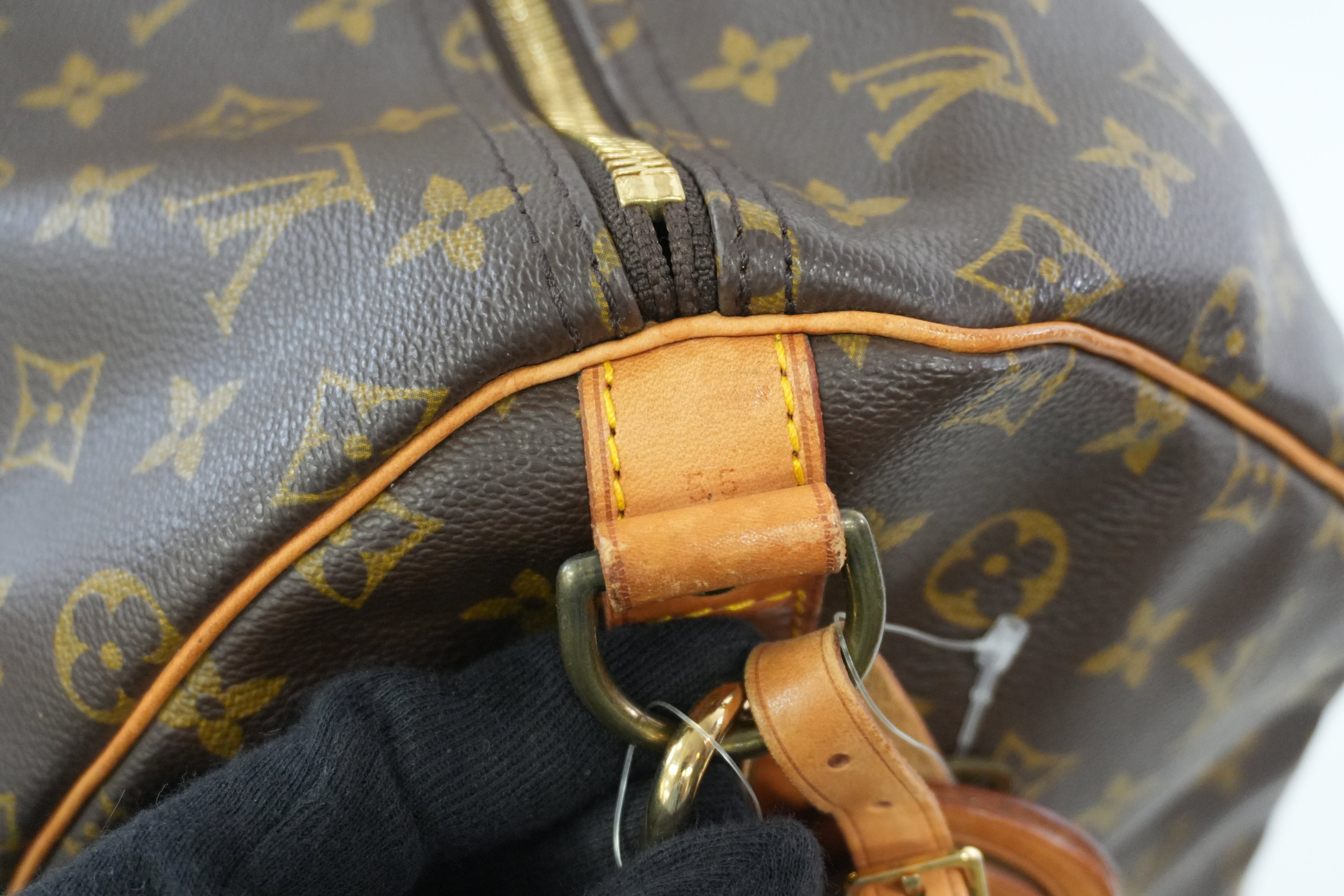 Pre-owned Louis Vuitton Monogram Keepall 55 Bandouliere