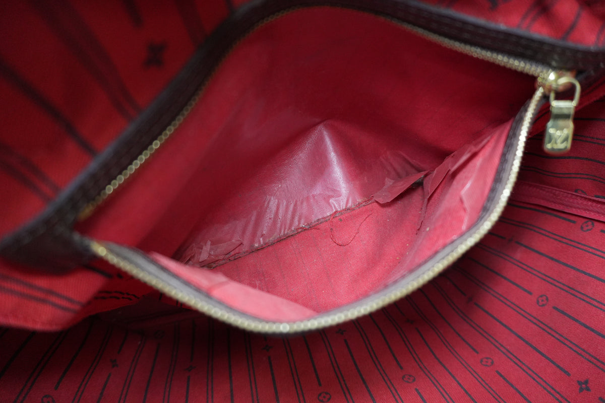 Pre-Owned Louis Vuitton Damier Ebene Neverfull MM Tote Bag