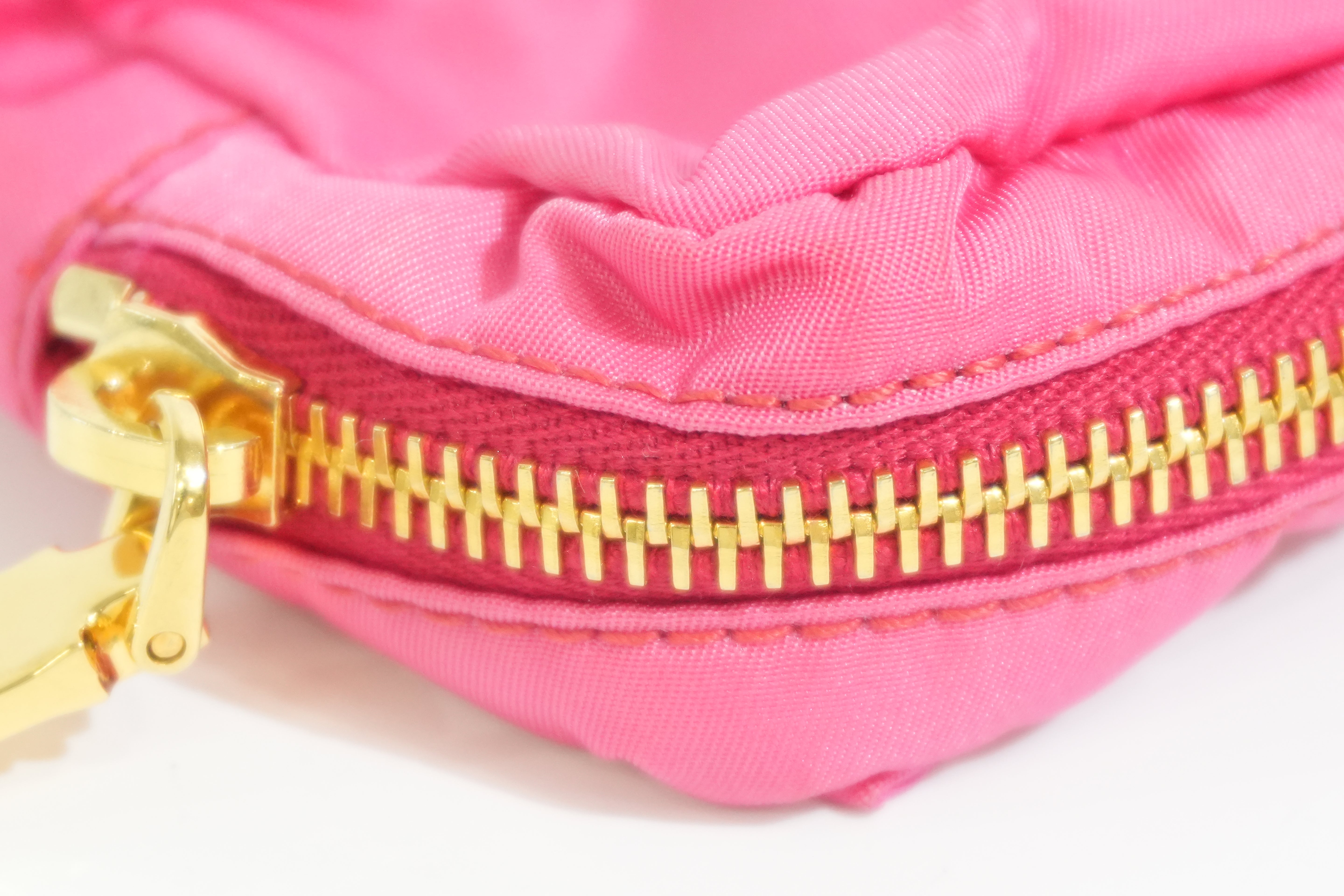Pre-owned Prada Small Ribbon Pouch Pink