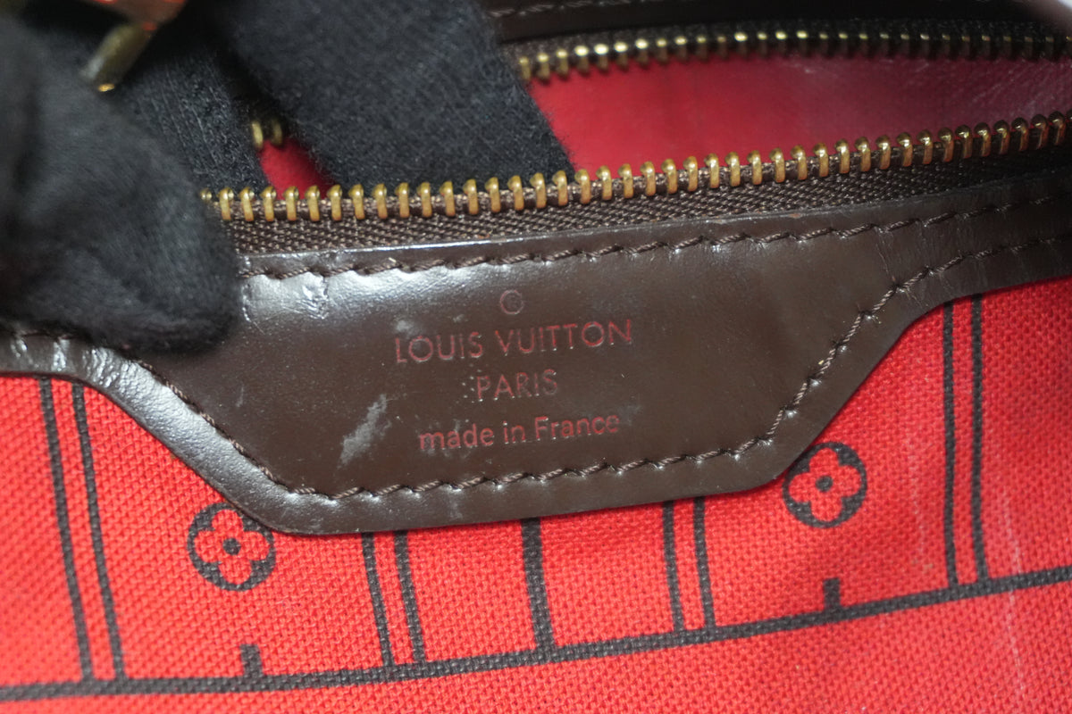 Pre-Owned Louis Vuitton Damier Ebene Neverfull MM Tote Bag