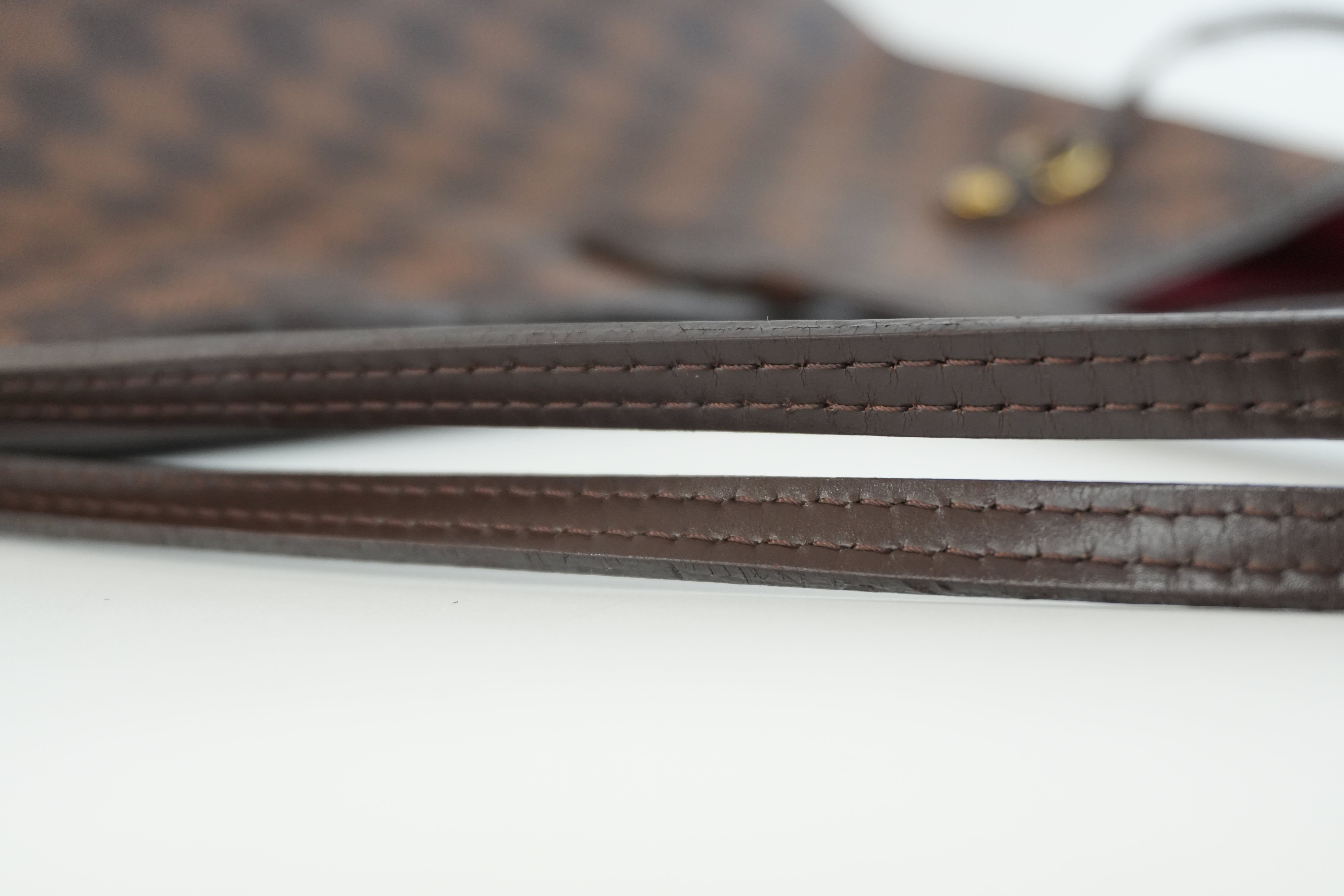 Louis Vuitton Damier Ebene Neverfull MM Shoulder Tote Bag Used