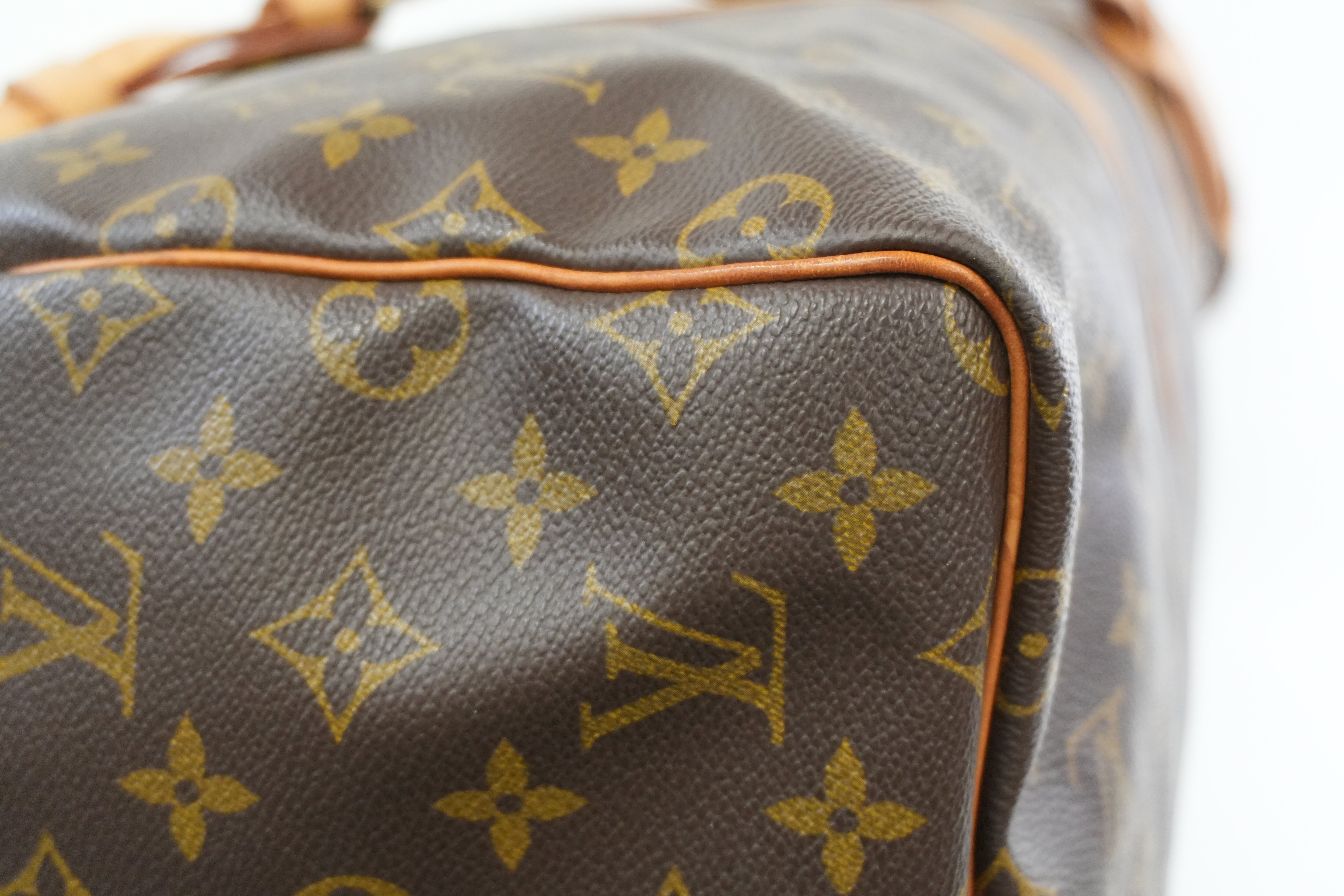 Pre-owned Louis Vuitton Monogram Keepall 55 Bandouliere