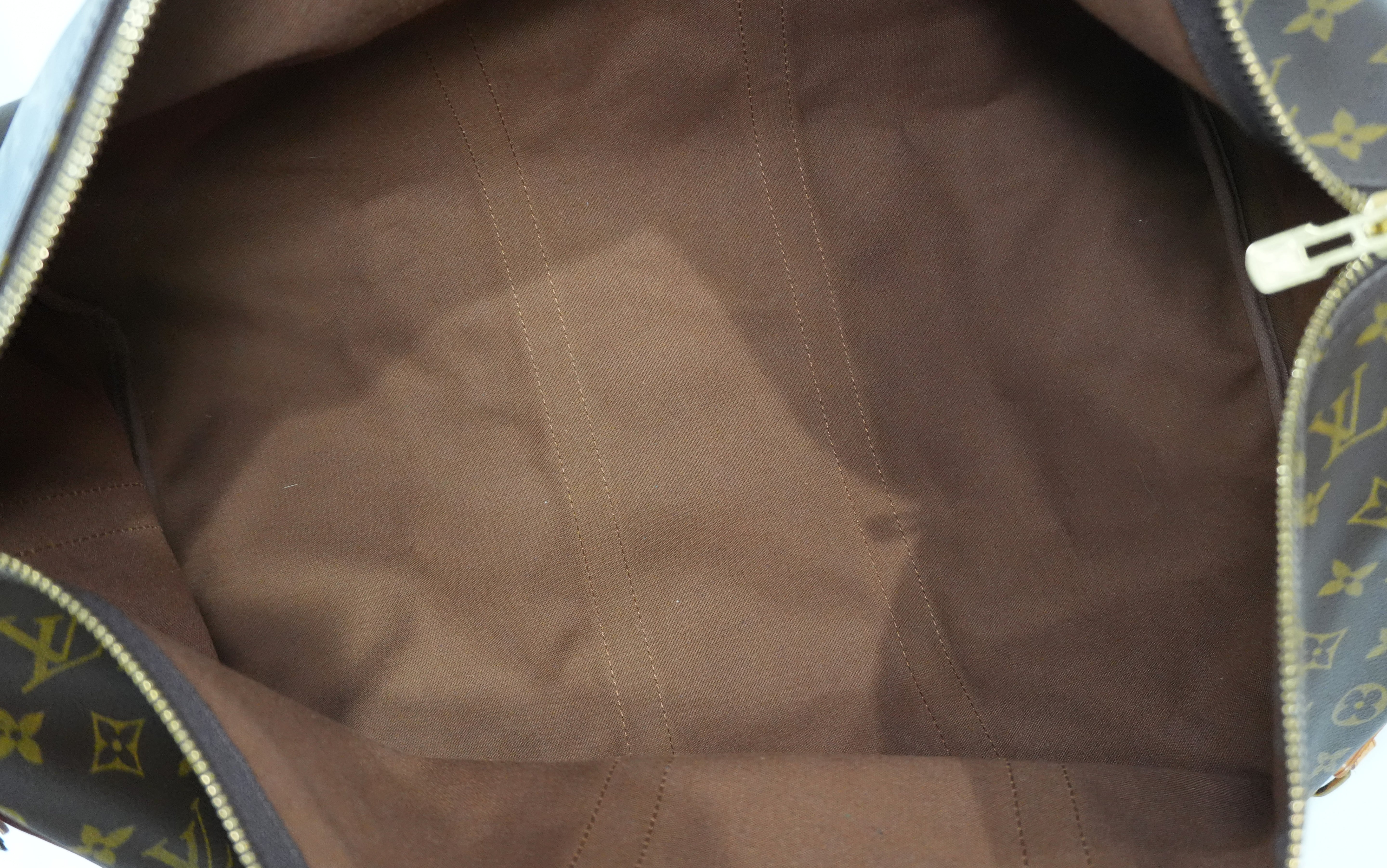 Pre-owned Louis Vuitton Monogram Keepall 55 Bandouliere