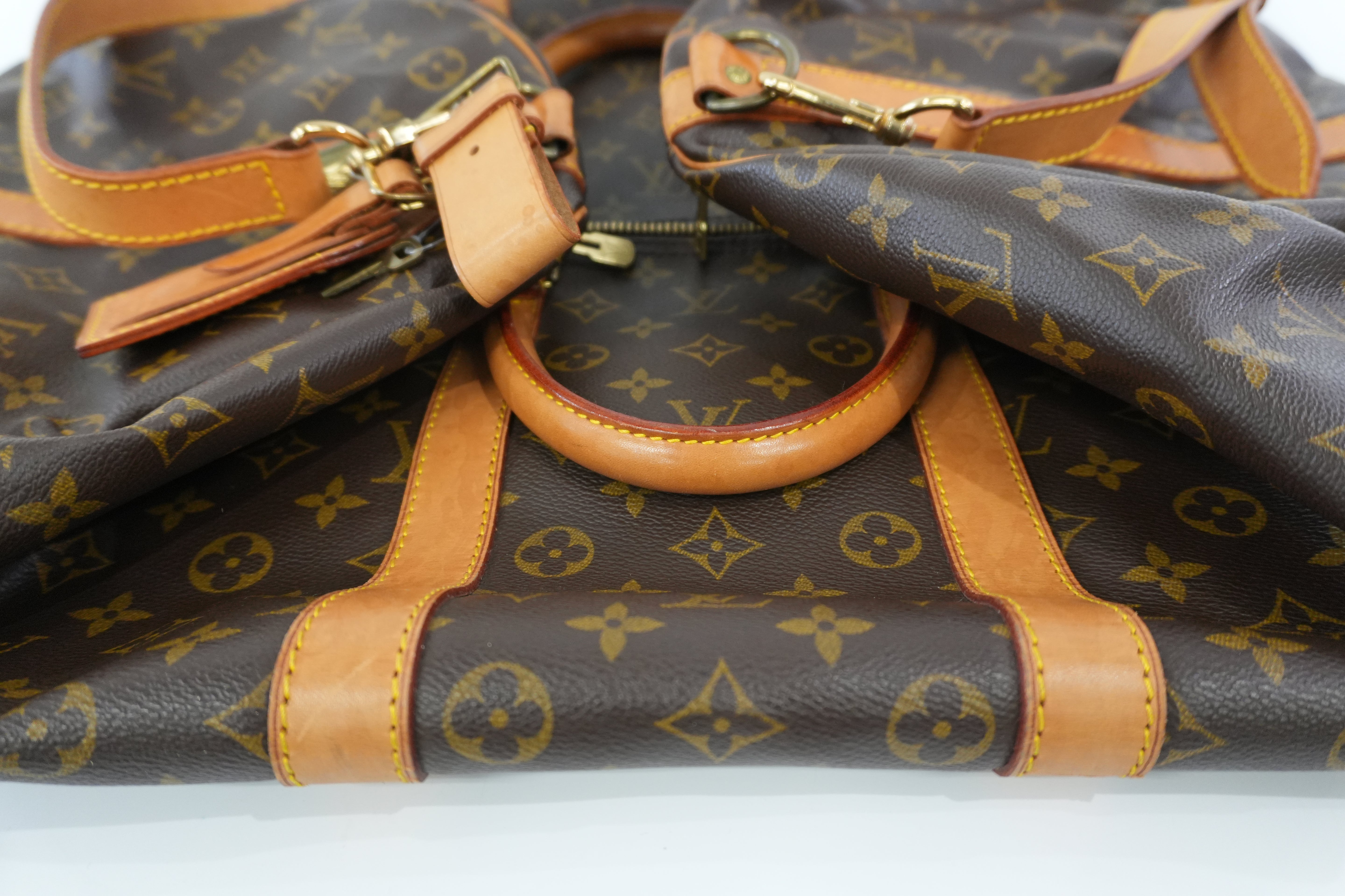 Pre-owned Louis Vuitton Monogram Keepall 55 Bandouliere