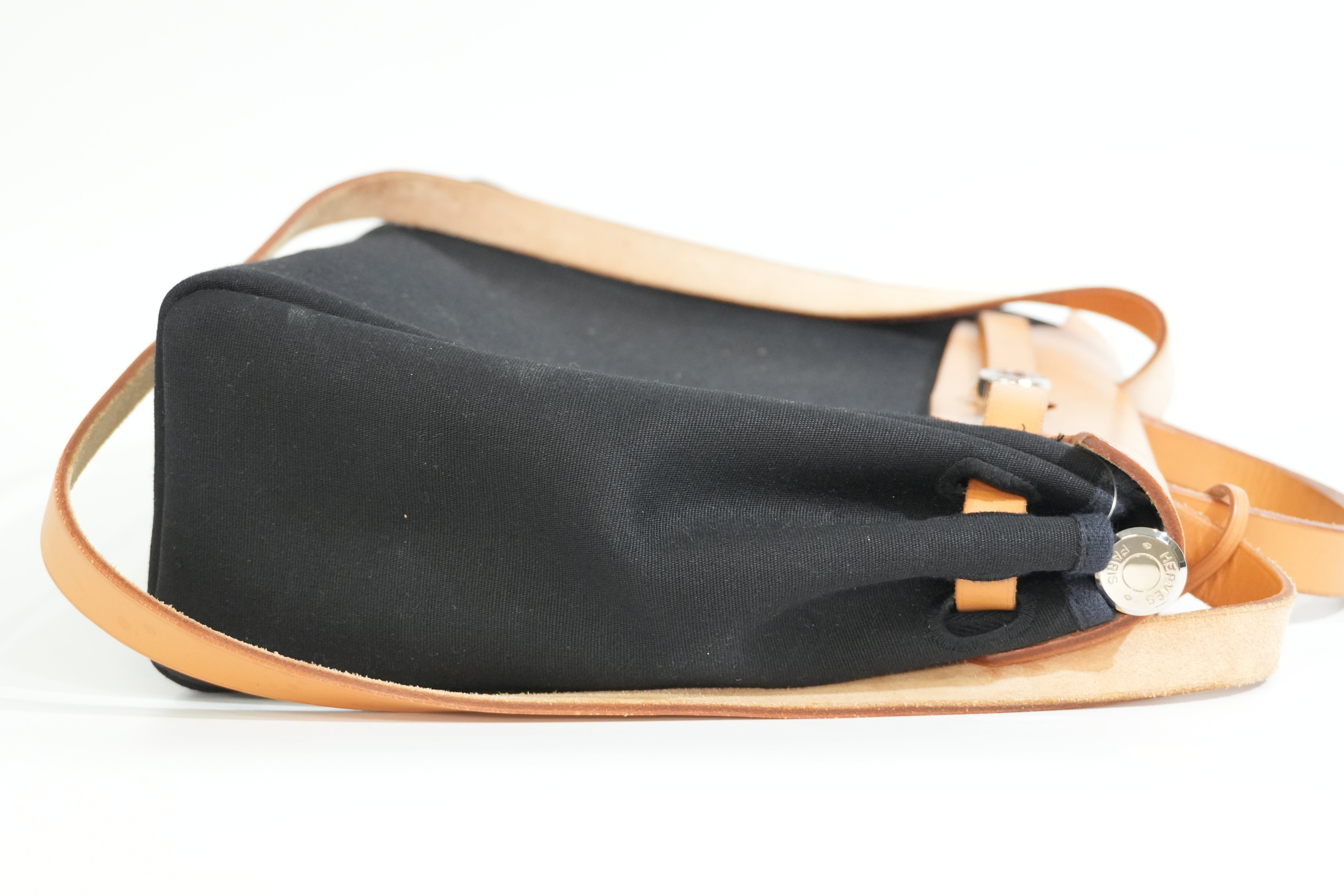 Pre-owned Hermes Herbag Year 2003 Black