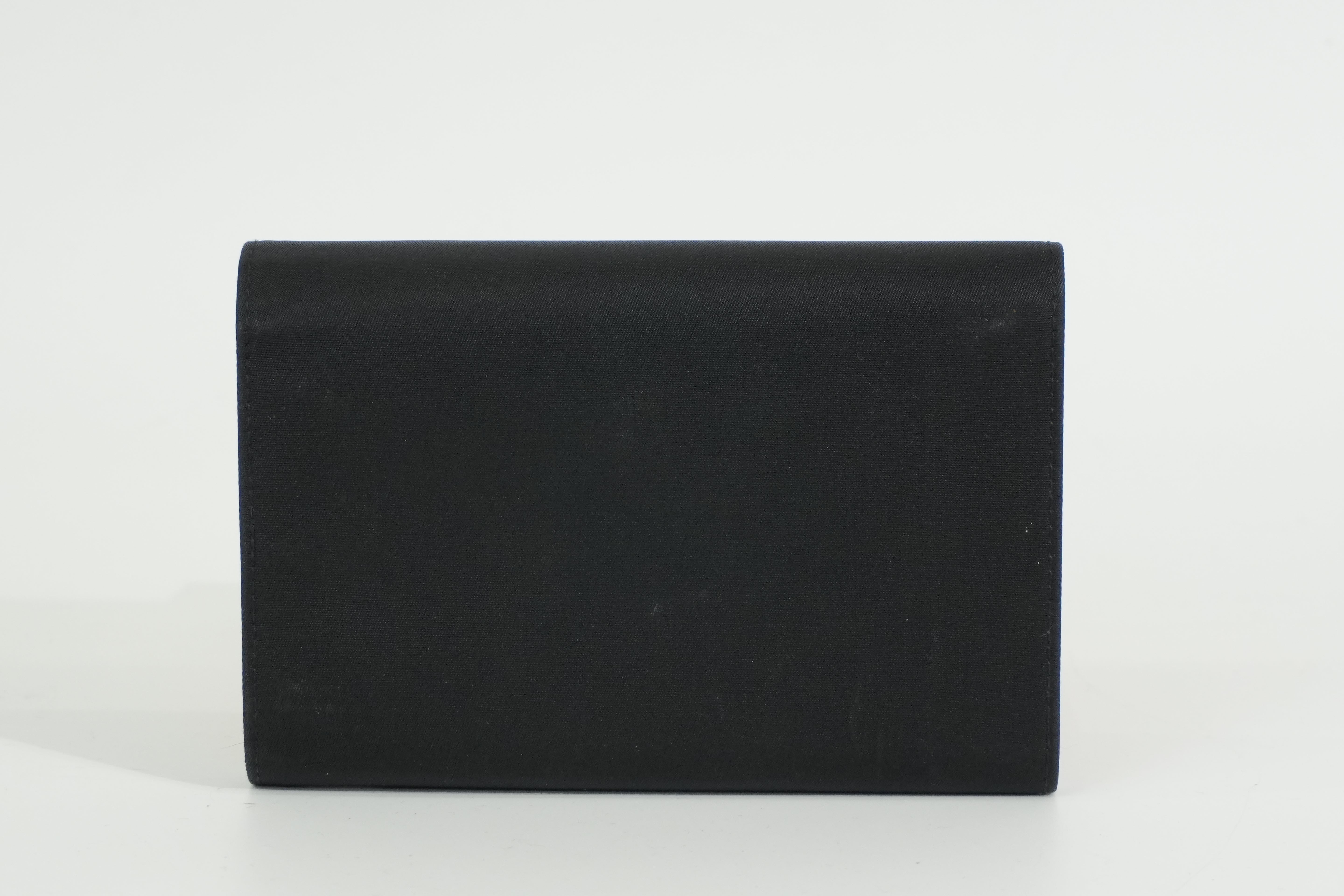 Pre-owned Prada Compact Wallet Black