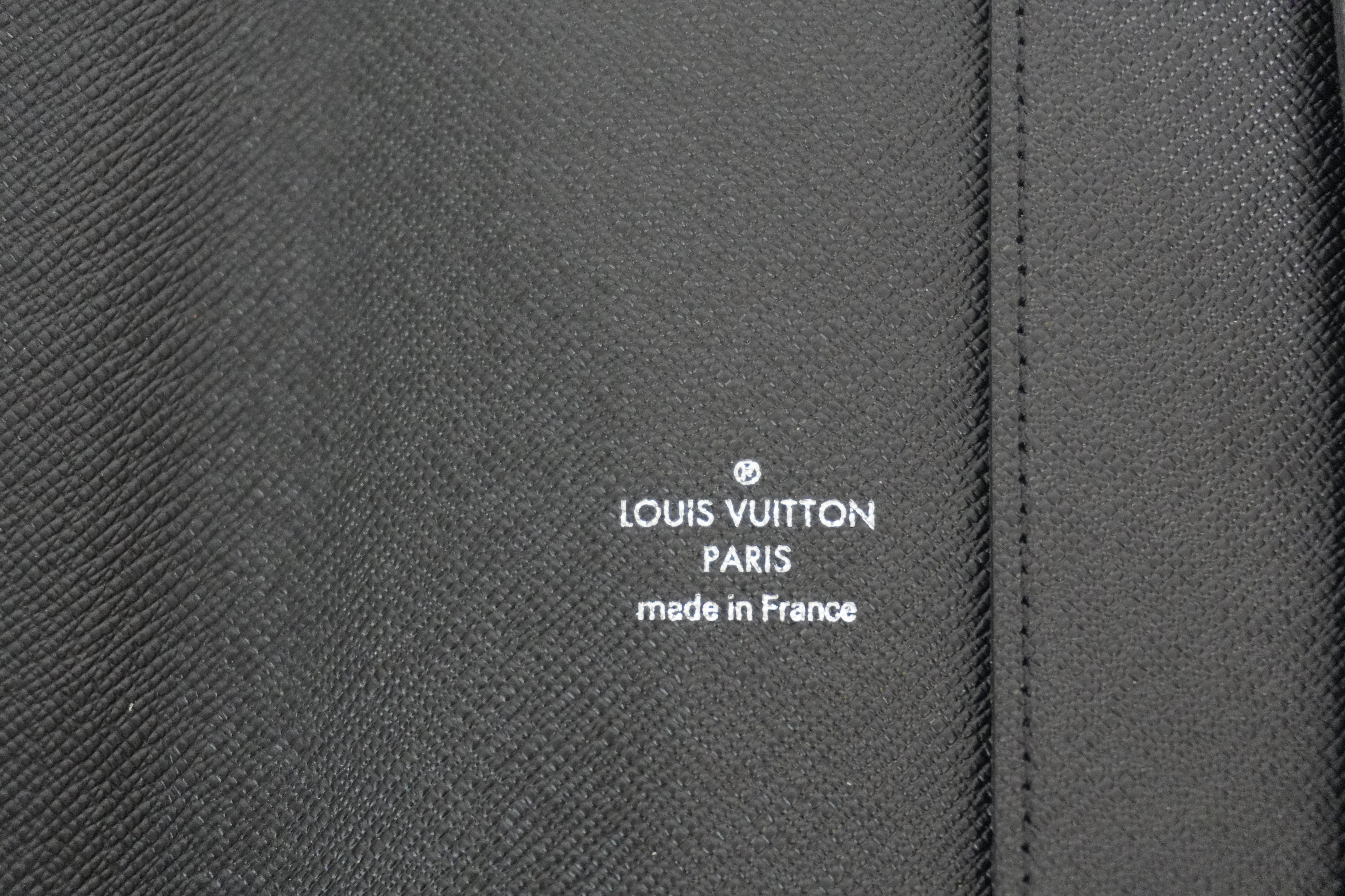 Pre-owned Louis Vuitton Damier Graphite Desk Agenda Cover