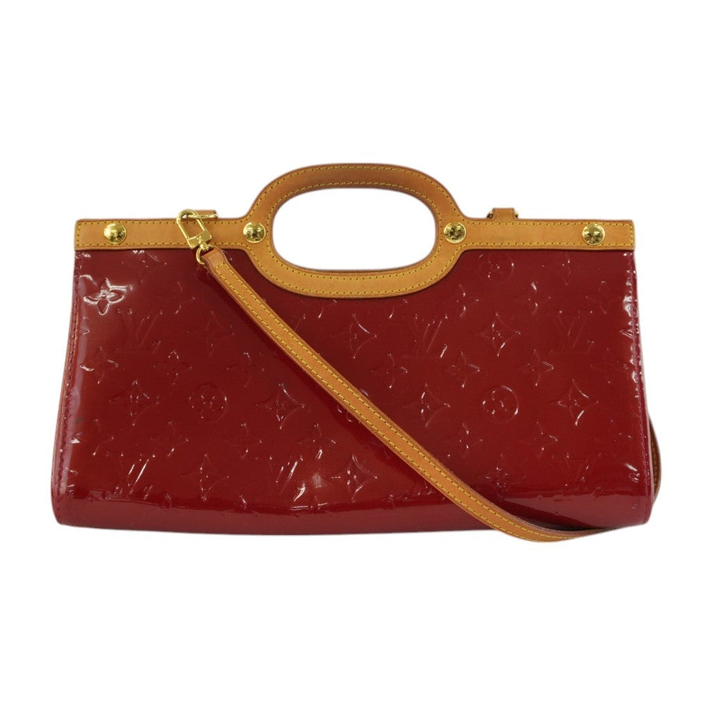 Louis Vuitton Roxbury Vernis Two Way Shoulder Bag Red Used