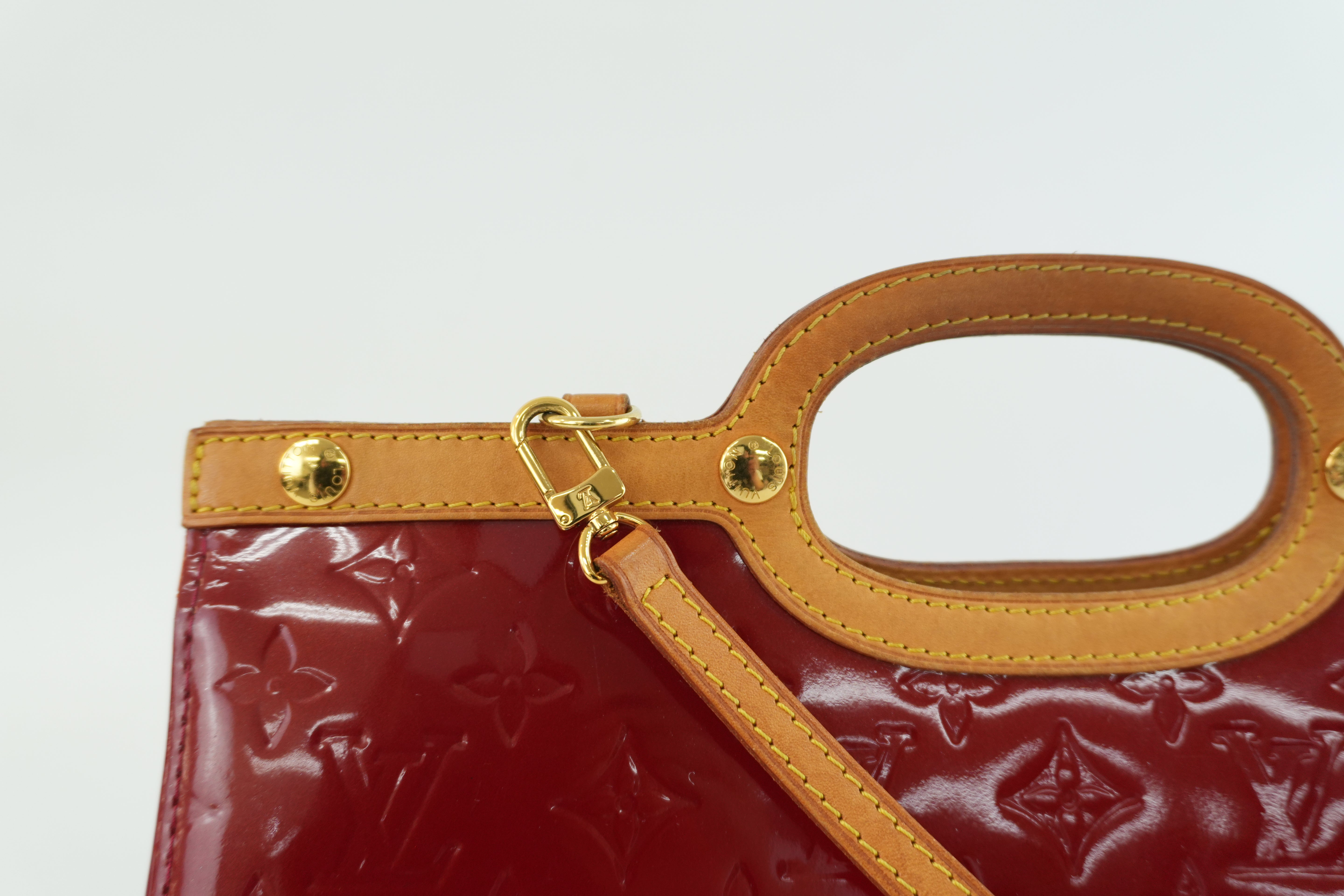 Louis Vuitton Roxbury Vernis Two Way Shoulder Bag Red Used