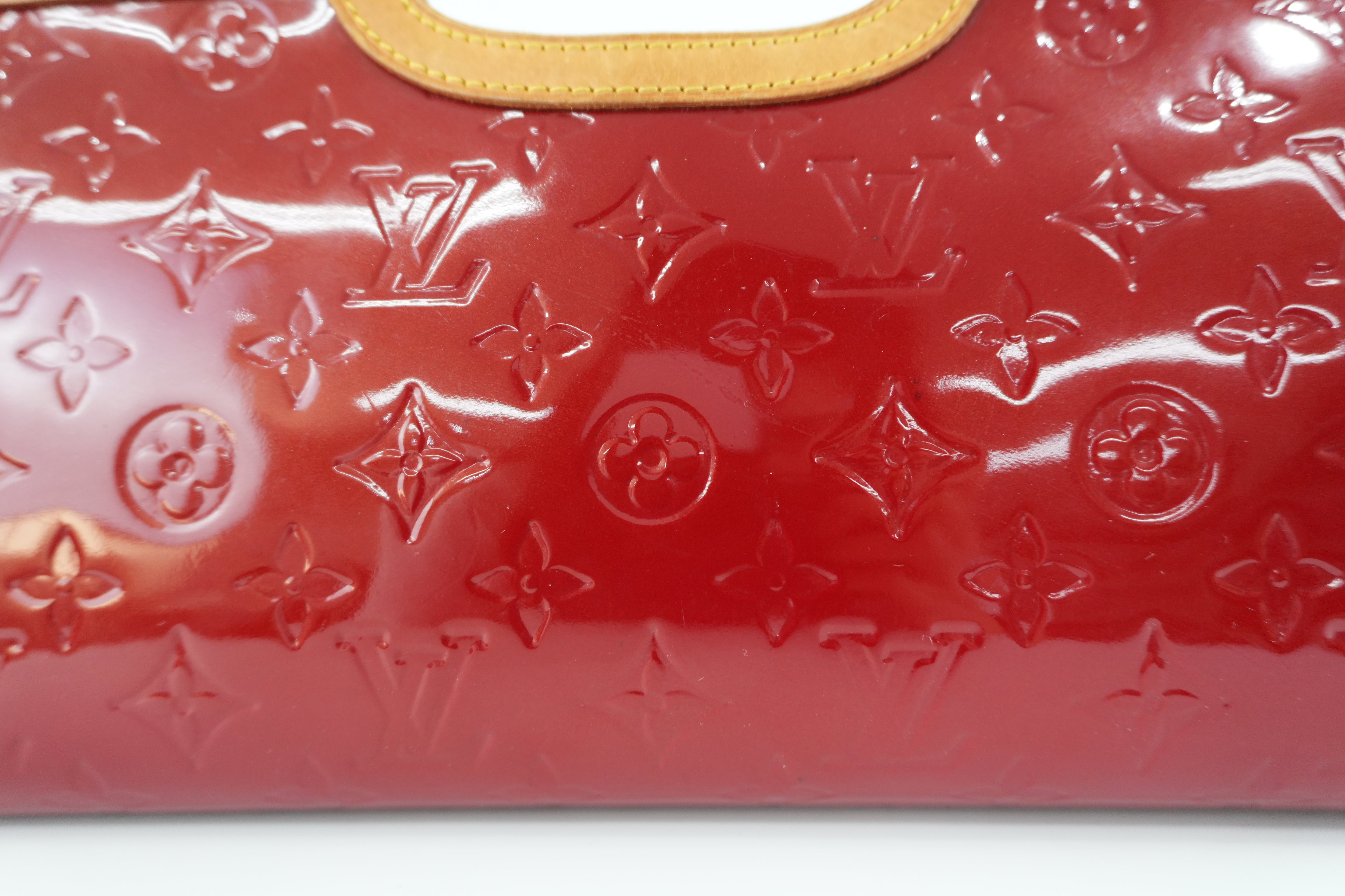 Louis Vuitton Roxbury Vernis Two Way Shoulder Bag Red Used