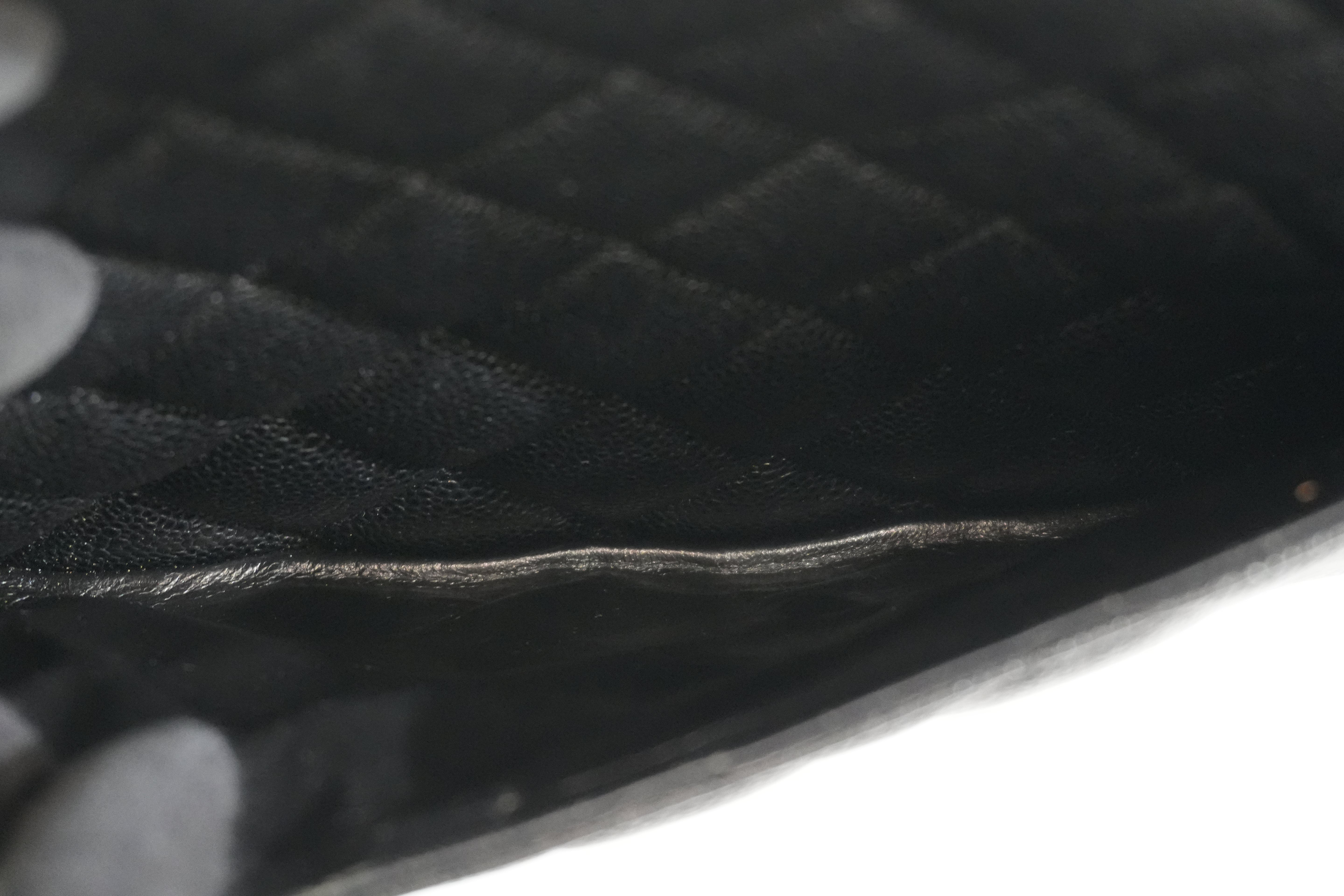 Pre-owned Chanel Caviar Skin Chanel Medallion Handbag Black
