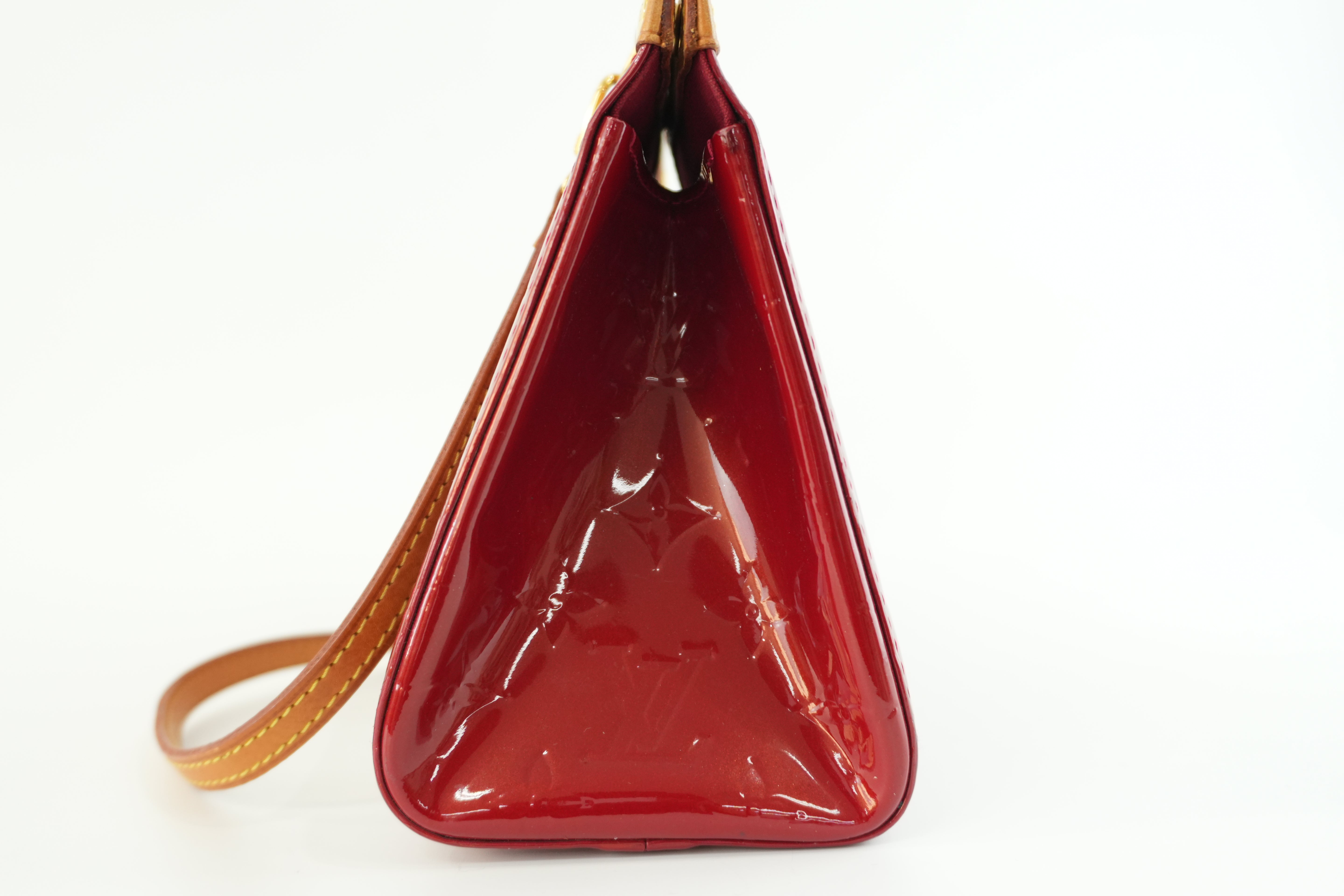 Louis Vuitton Roxbury Vernis Two Way Shoulder Bag Red Used