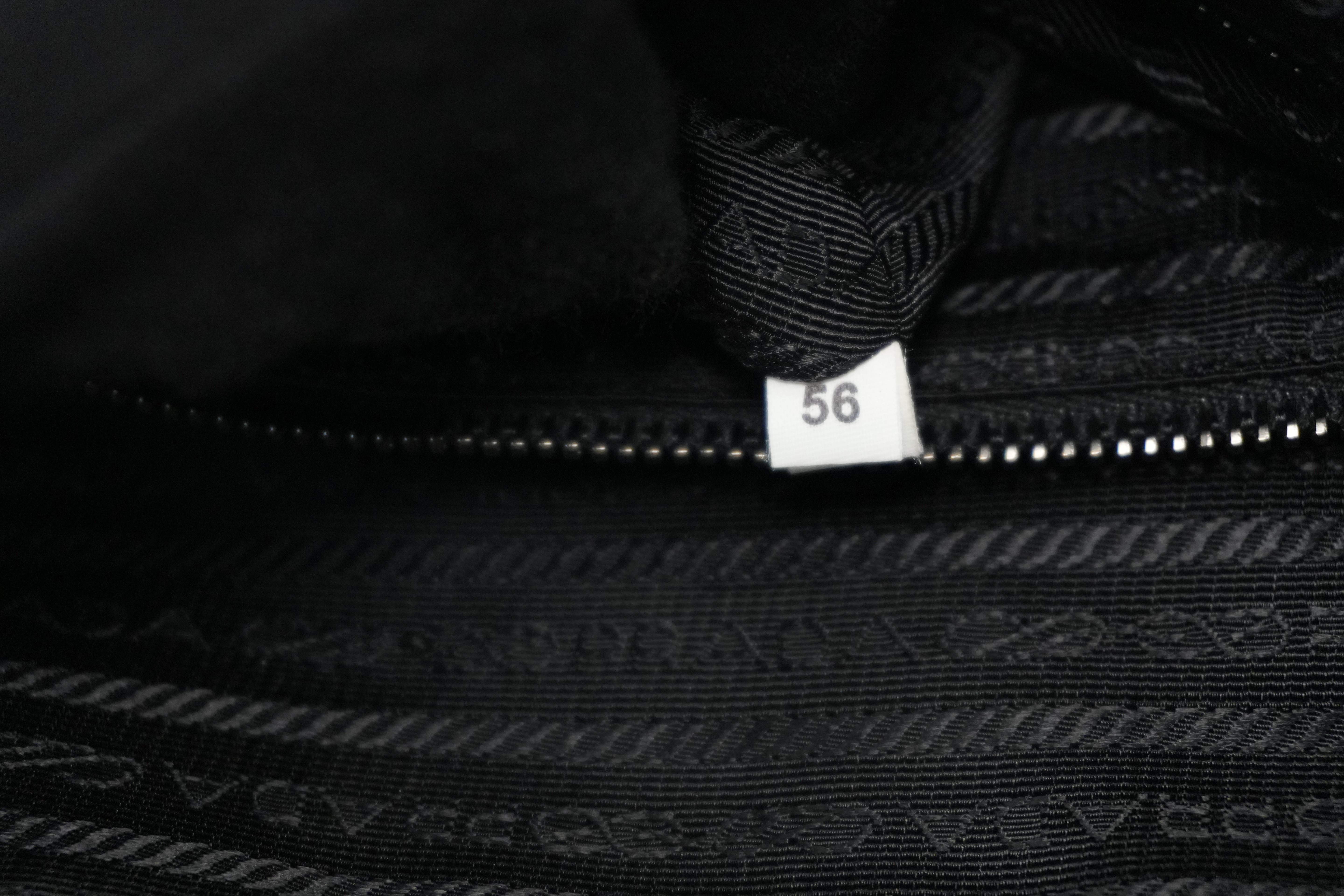 Pre-owned Prada Nylon Two Way Laptop Shoulder Bag Black