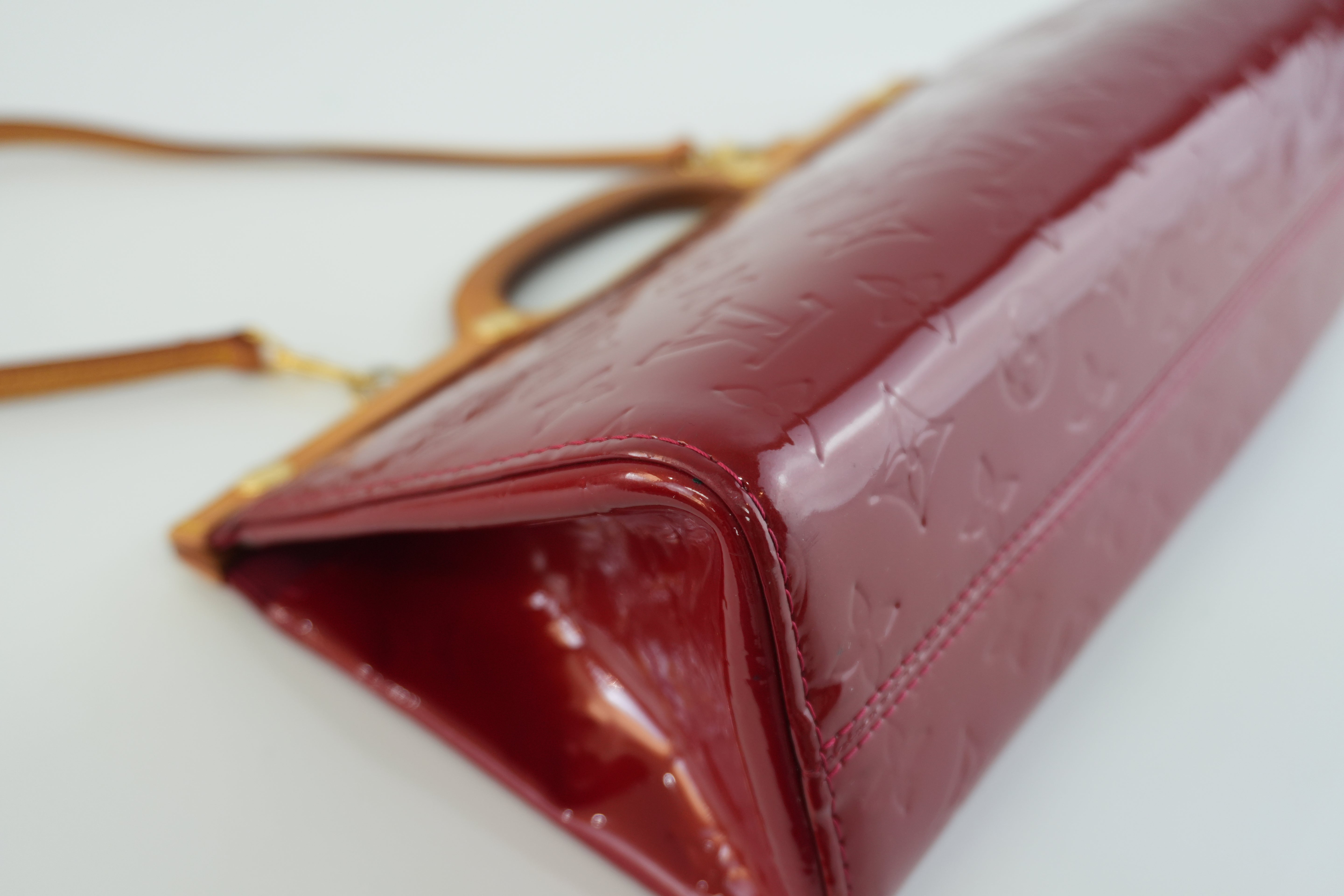 Louis Vuitton Roxbury Vernis Two Way Shoulder Bag Red Used