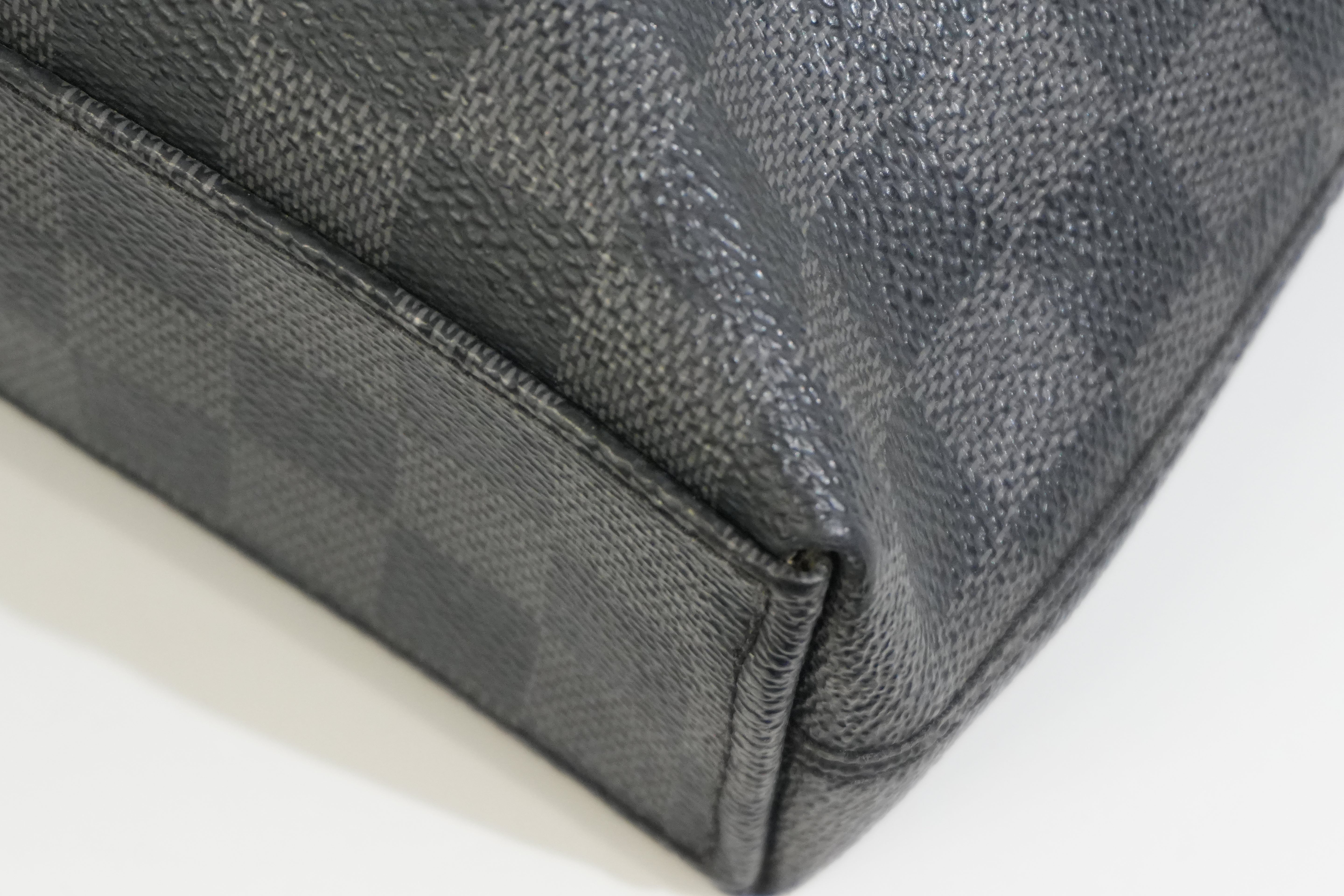 Pre-owned Louis Vuitton Damier Graphite Porte Documents Jour Messenger Bag
