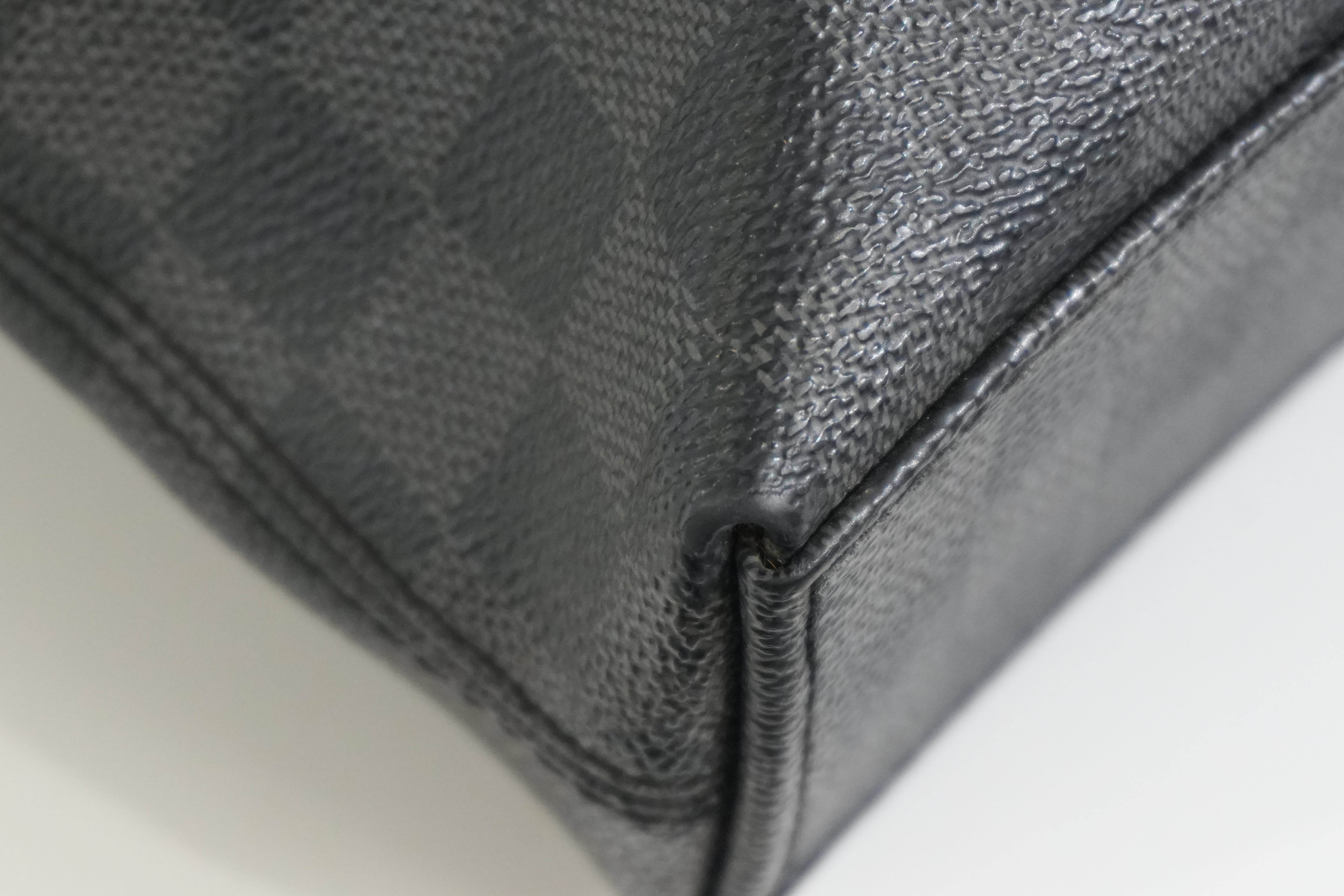 Pre-owned Louis Vuitton Damier Graphite Porte Documents Jour Messenger Bag