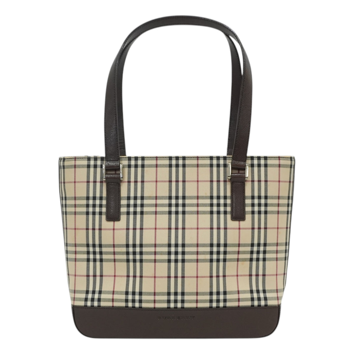 Pre-Owned Burberry Nova Check Tote Bag Beige and Brown