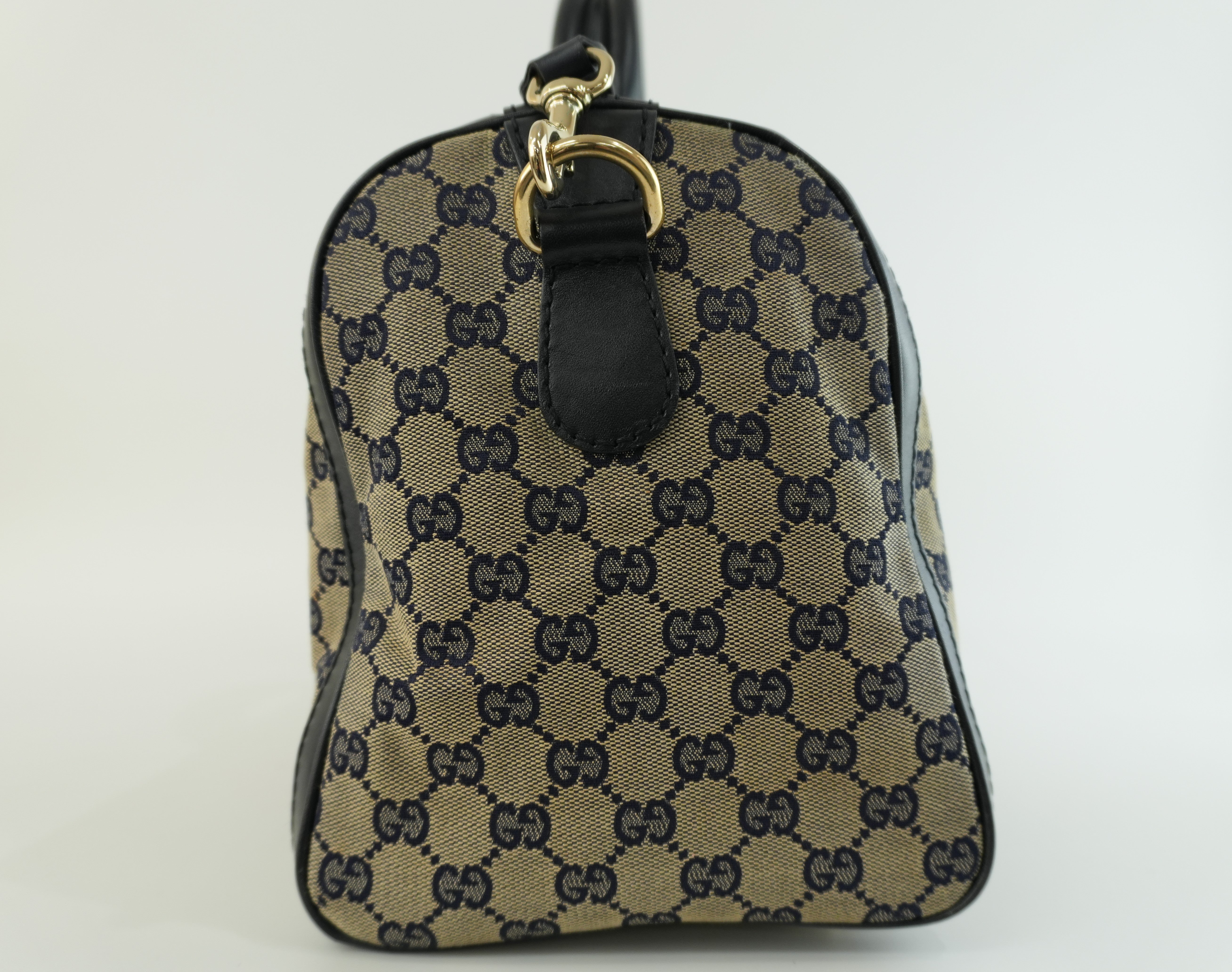 Gucci Boston Bag Blue Used