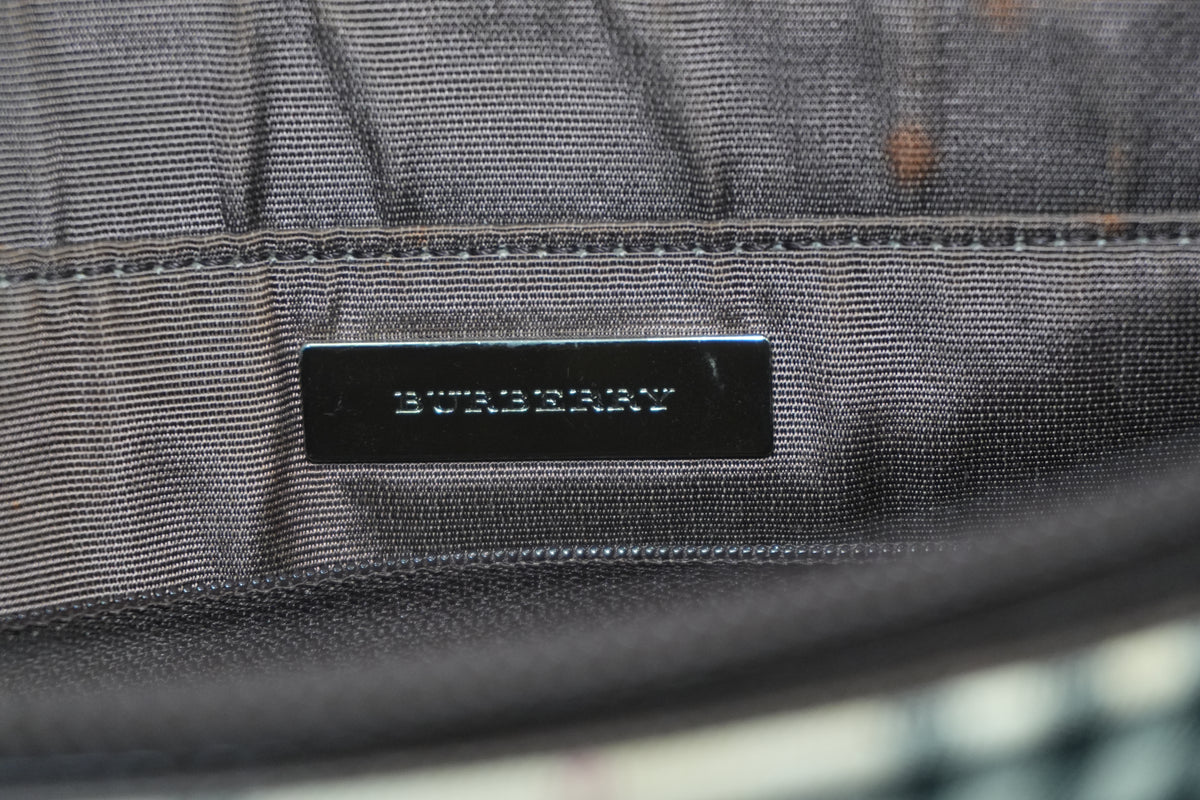 Pre-Owned Burberry Nova Check Tote Bag Beige and Brown