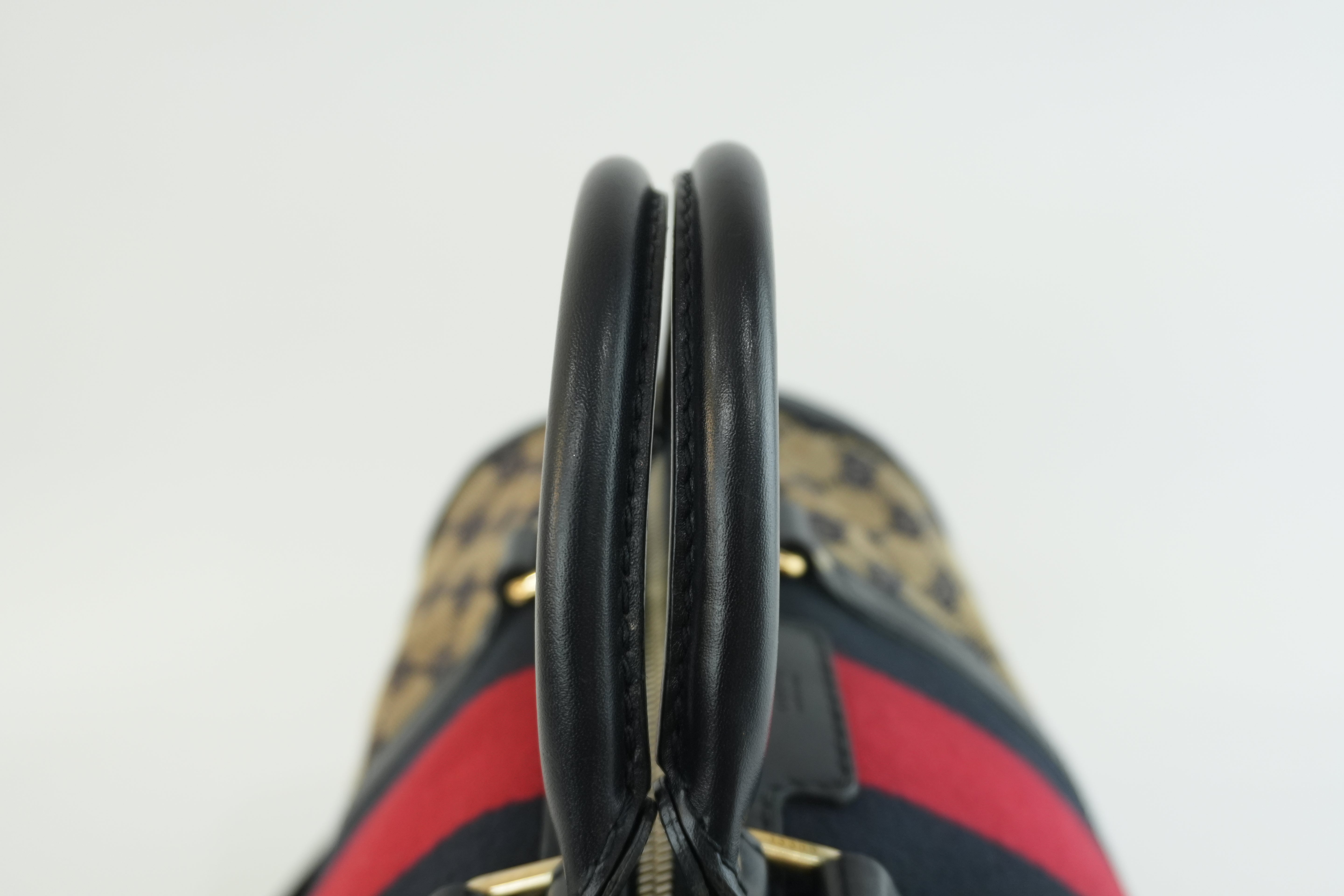 Gucci Boston Bag Blue Used