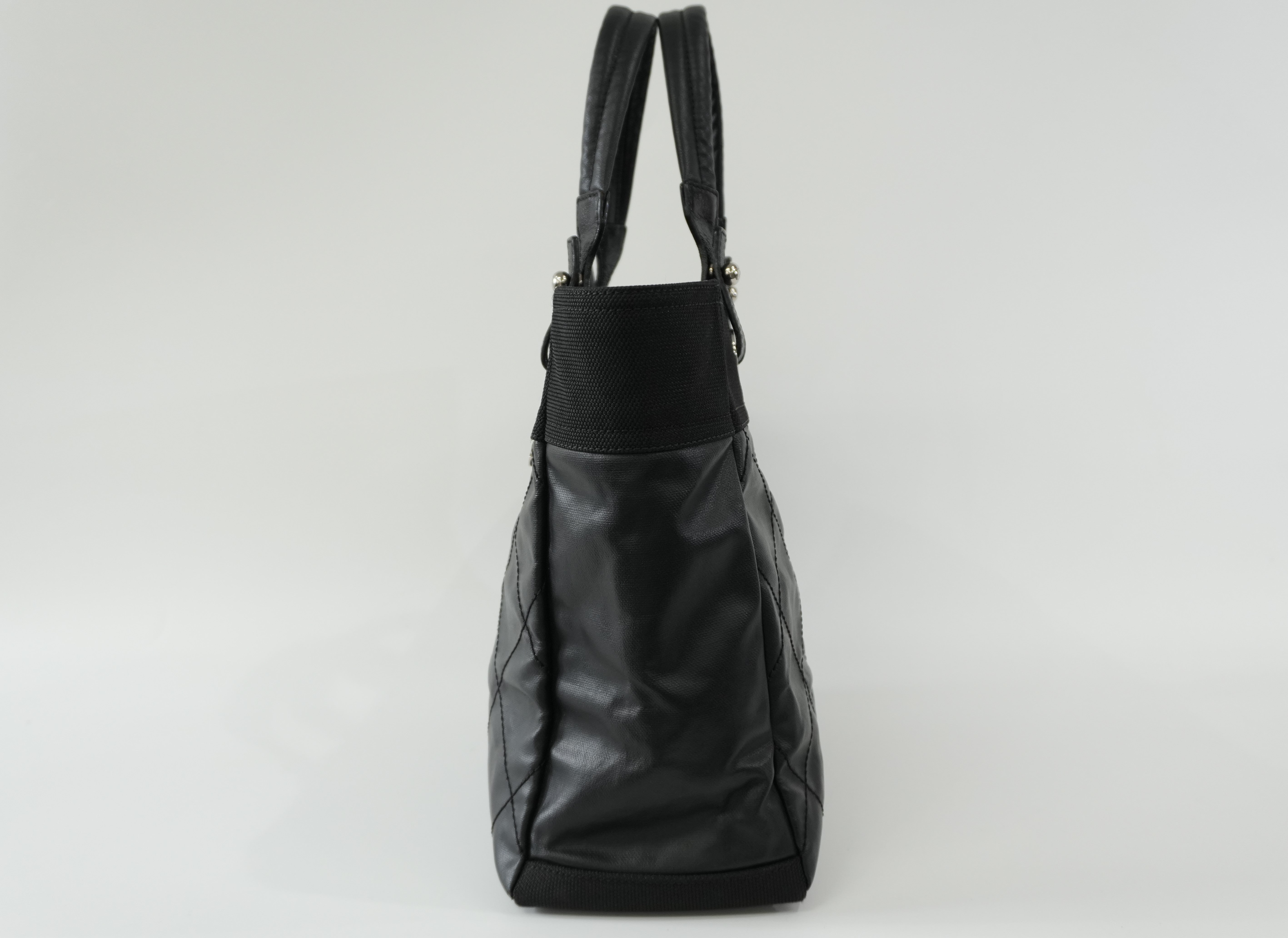 Pre-owned Chanel Paris Biarritz Tote Bag Black