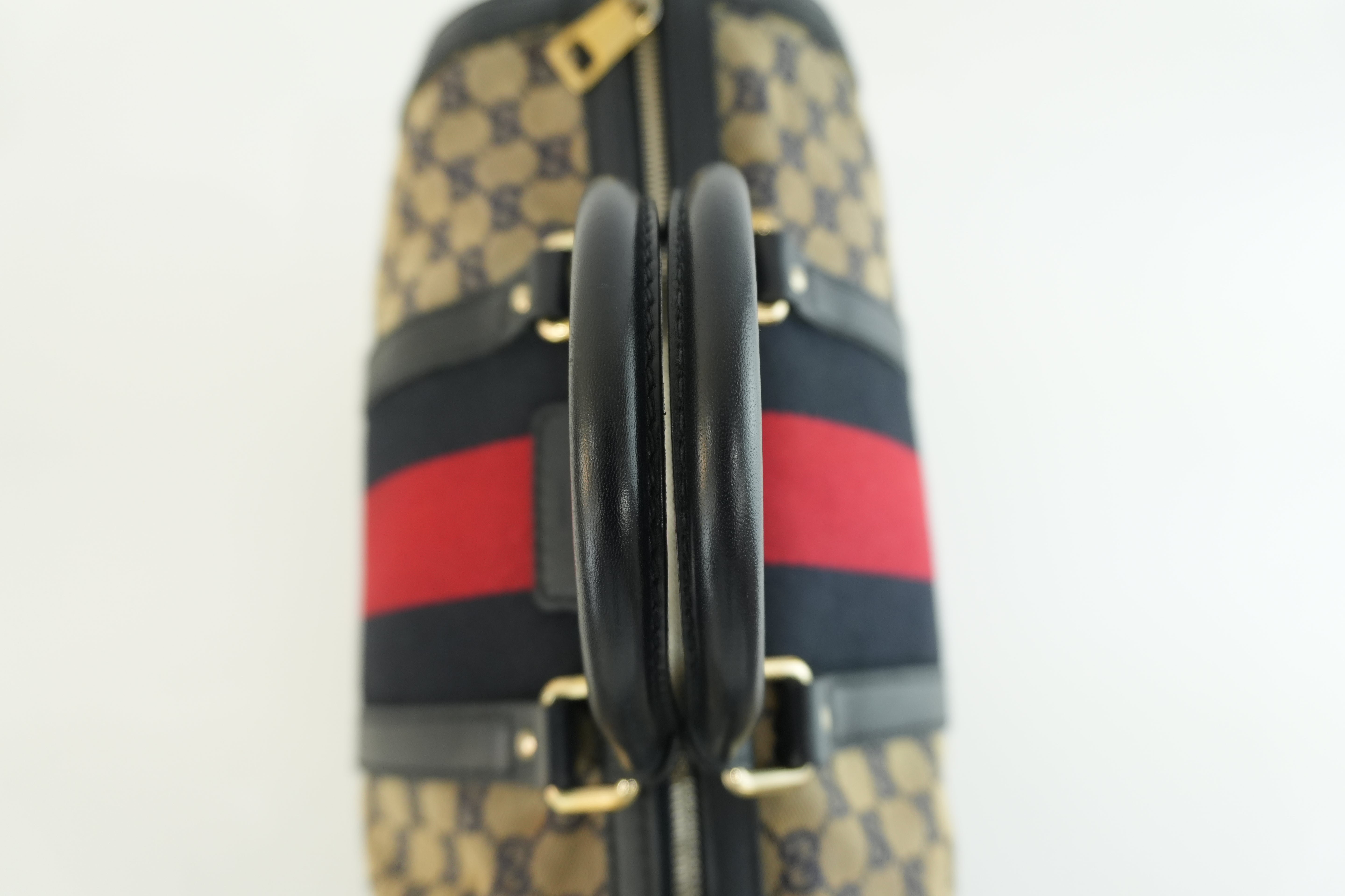 Gucci Boston Bag Blue Used