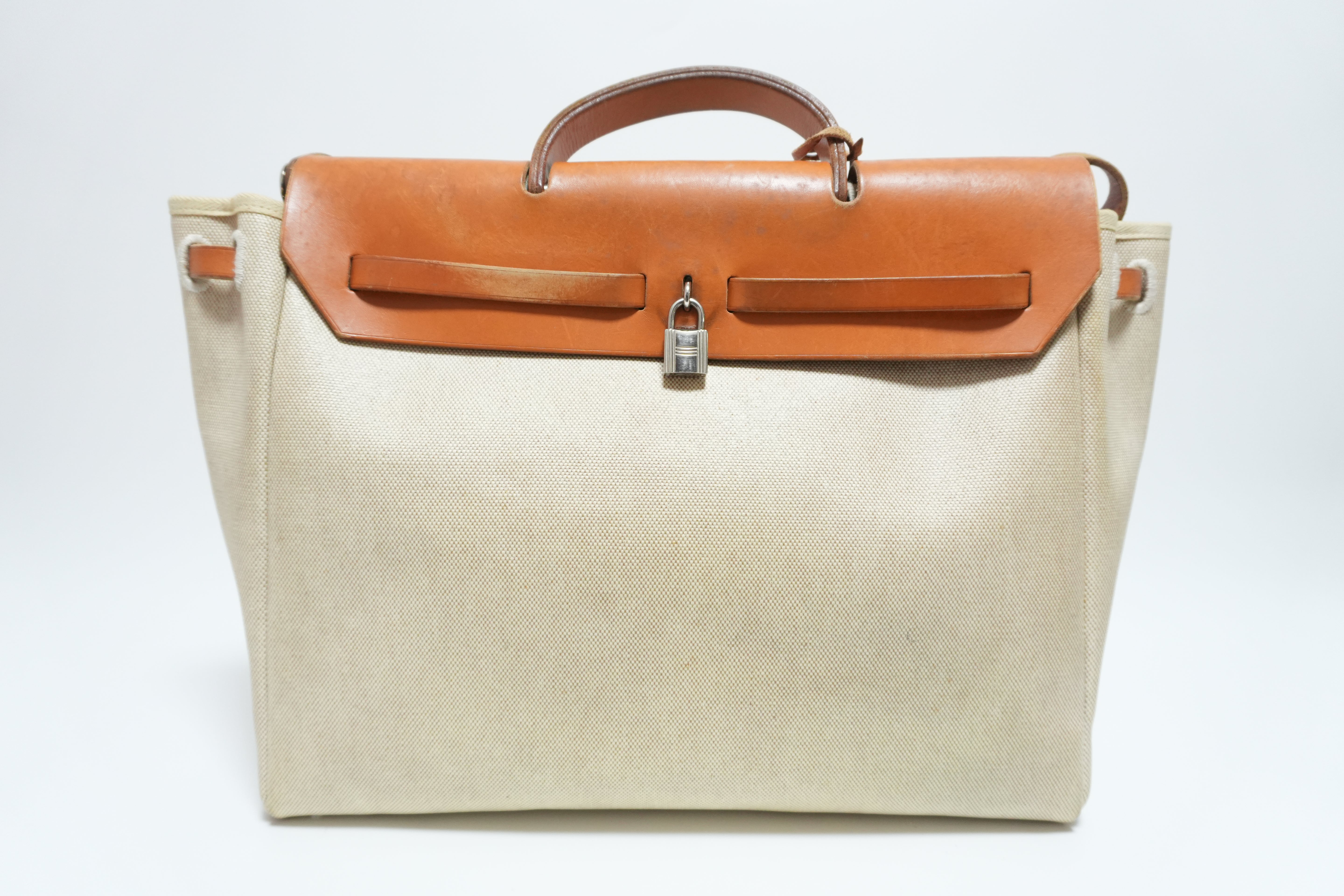 エルメス クラシック キャンバス エルバッグ ナチュラル トワル 中古