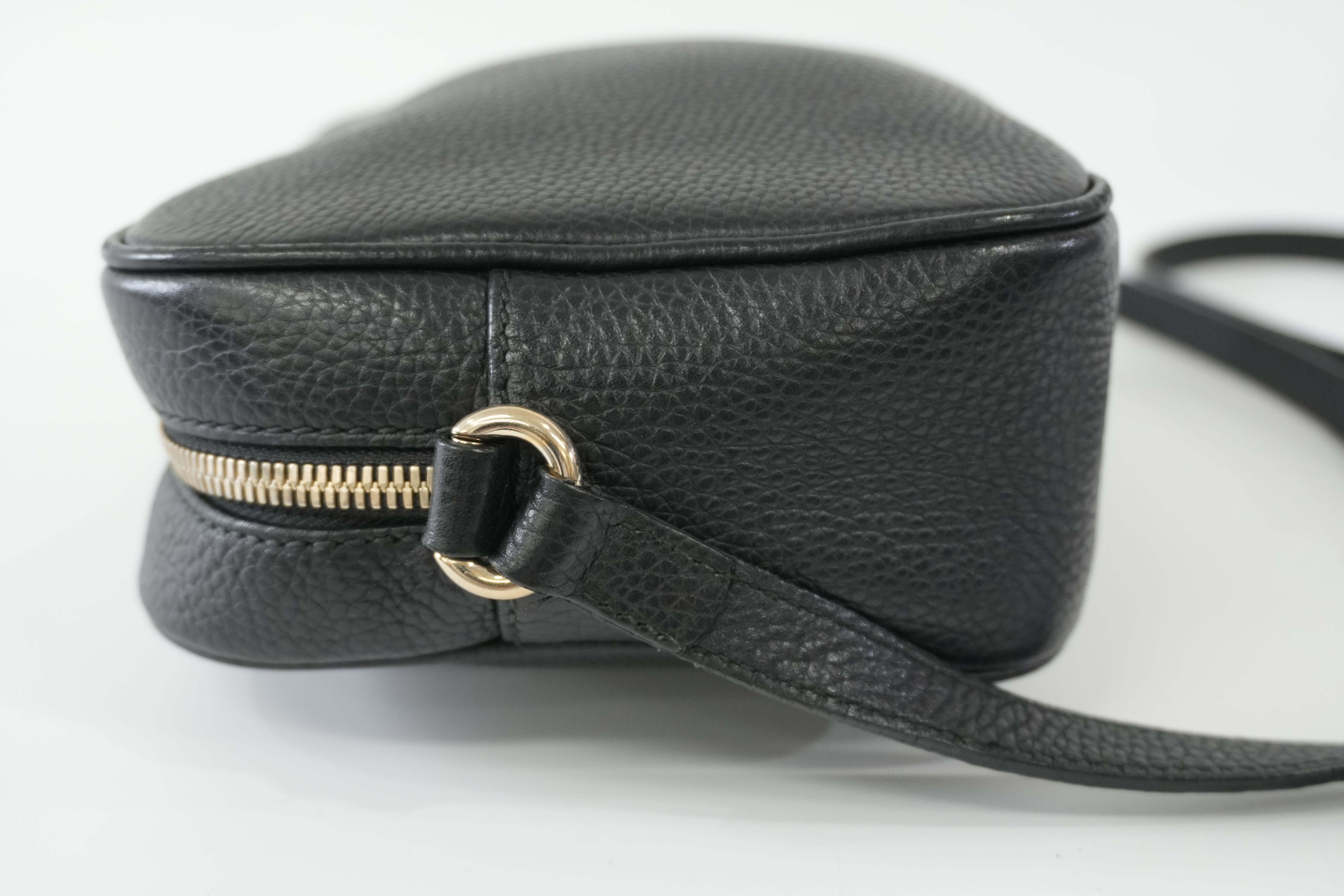 Pre-owned Gucci Leather Hobo Shoulder Bag Black