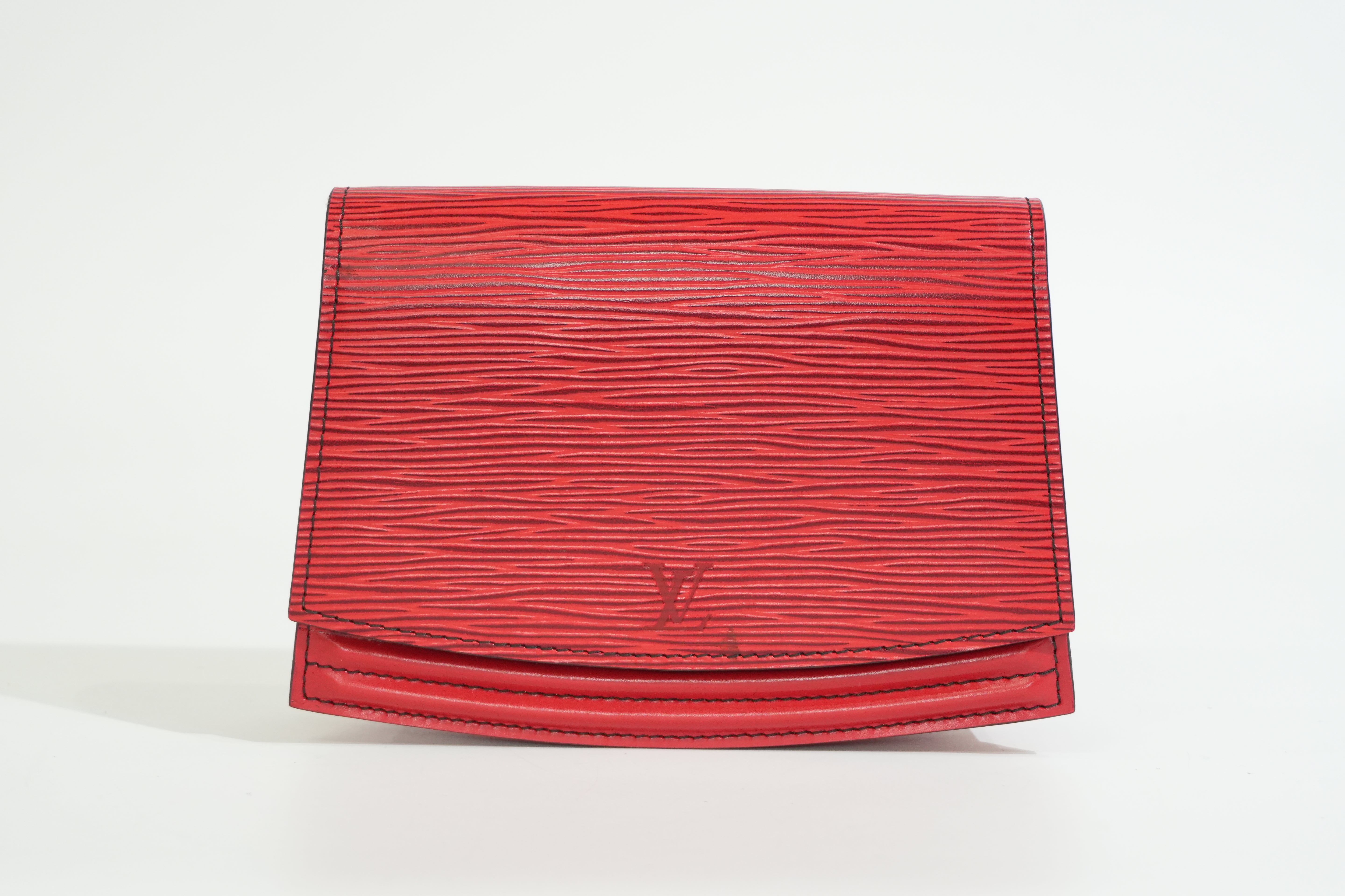 Pre-owned Louis Vuitton Epi Tilsitt Waist Bag Red