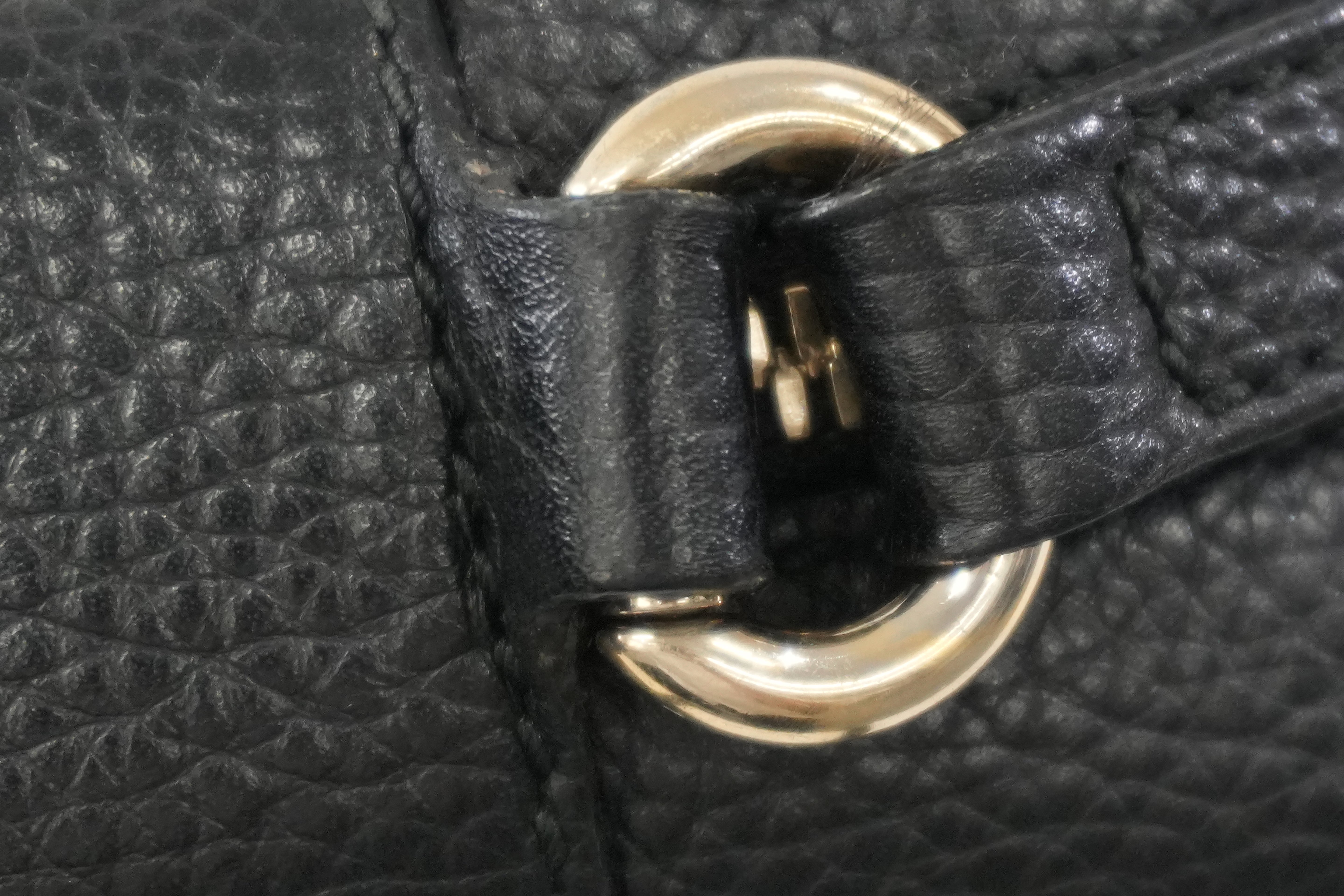 Pre-owned Gucci Leather Hobo Shoulder Bag Black