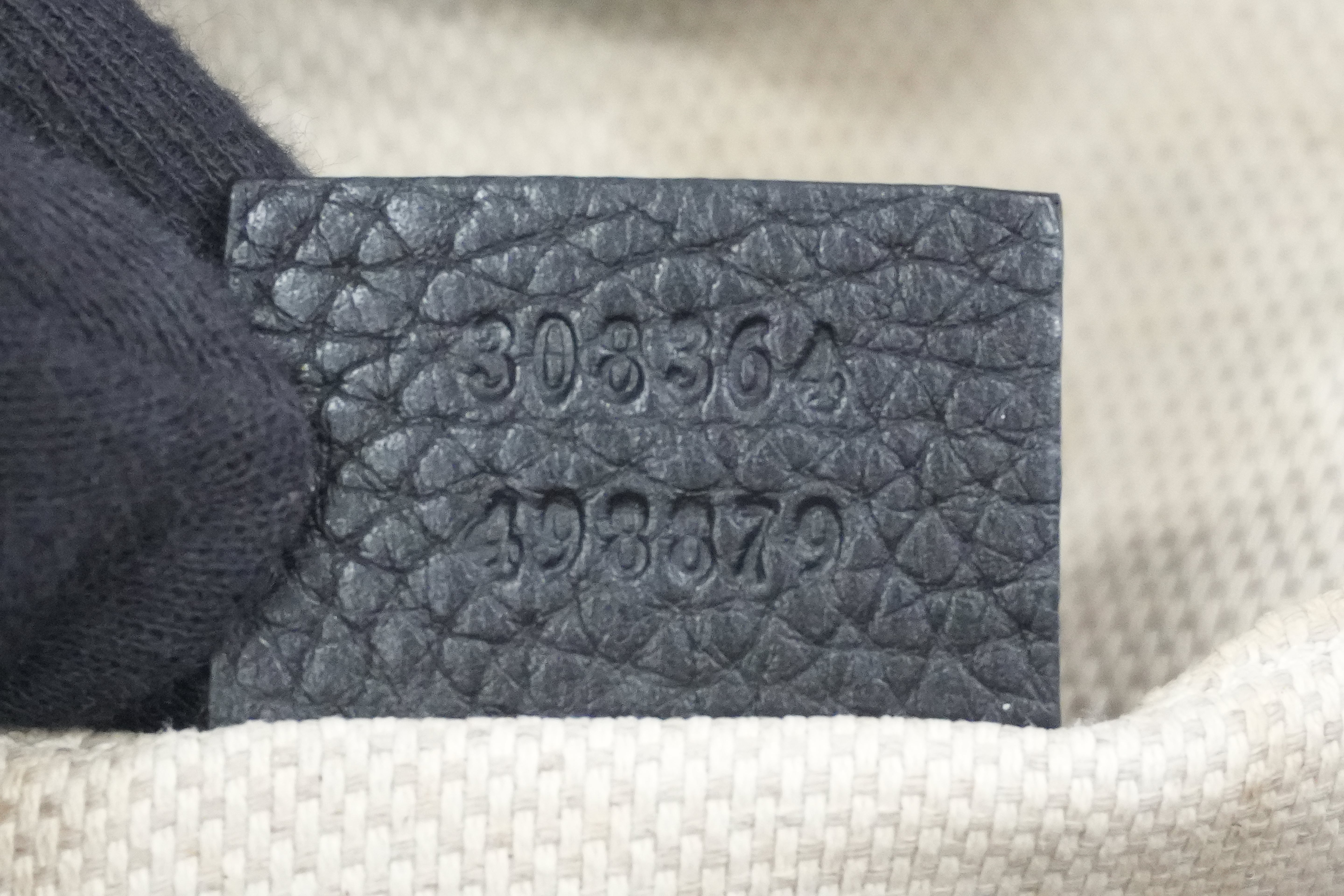 Pre-owned Gucci Leather Hobo Shoulder Bag Black