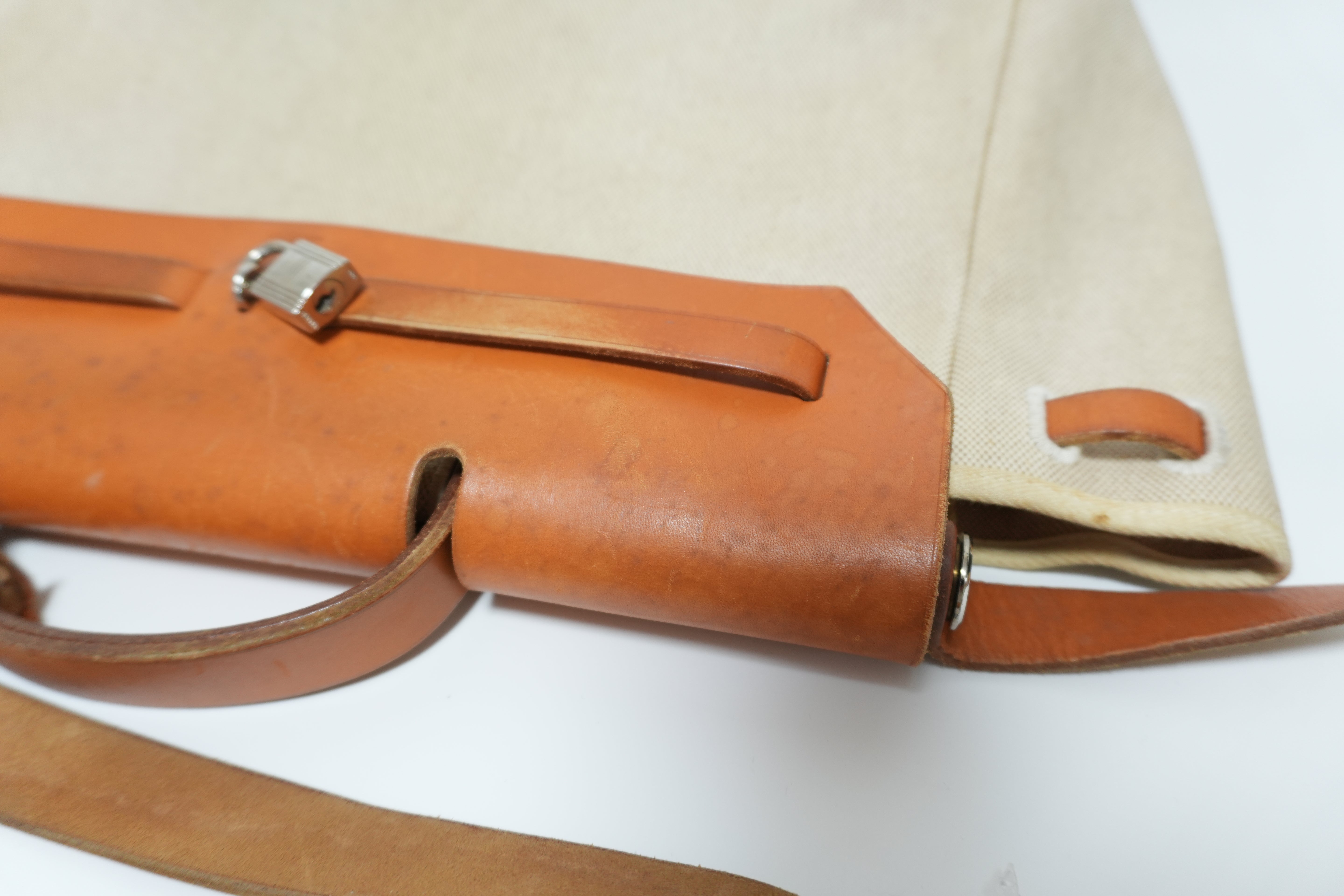 エルメス クラシック キャンバス エルバッグ ナチュラル トワル 中古