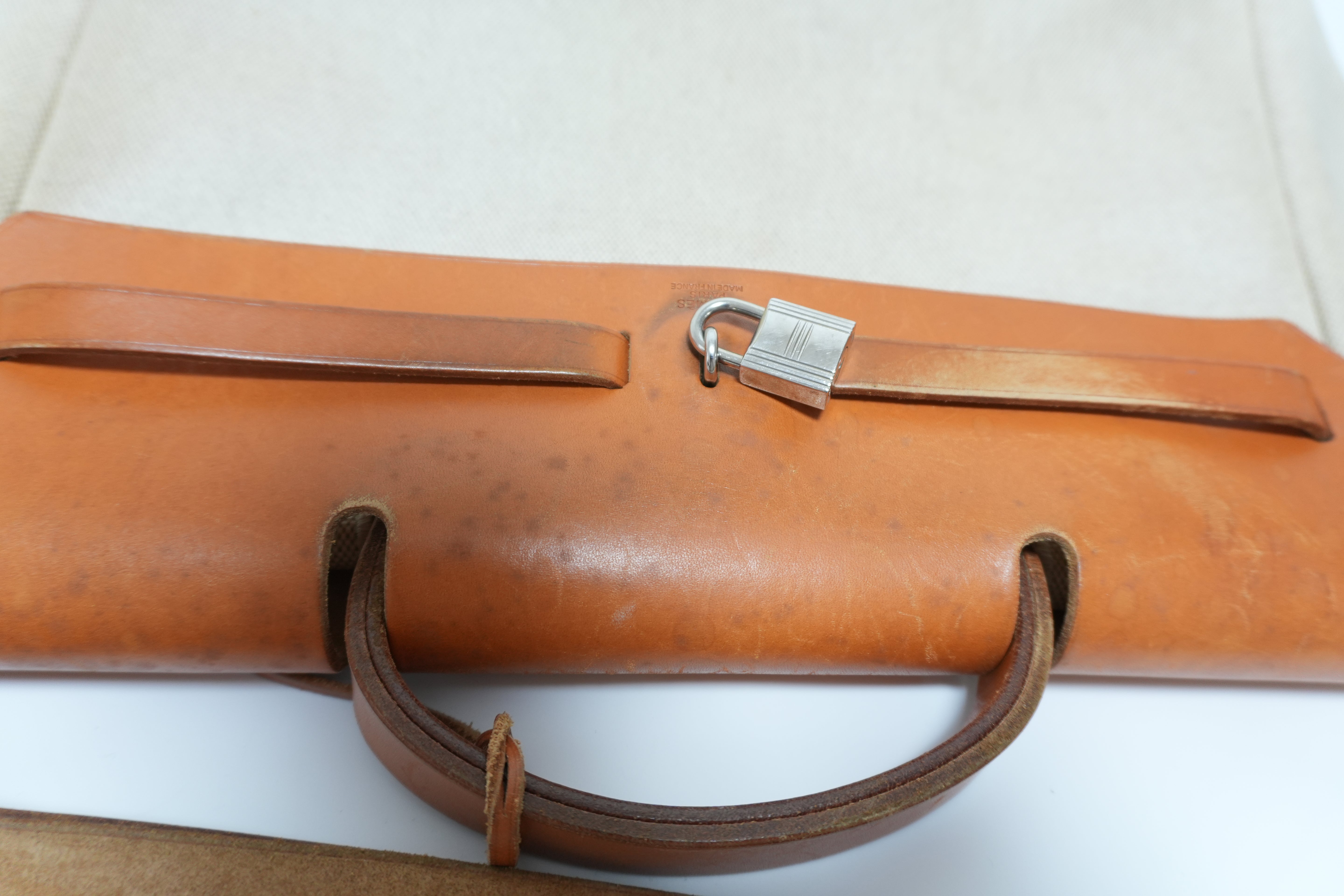 エルメス クラシック キャンバス エルバッグ ナチュラル トワル 中古