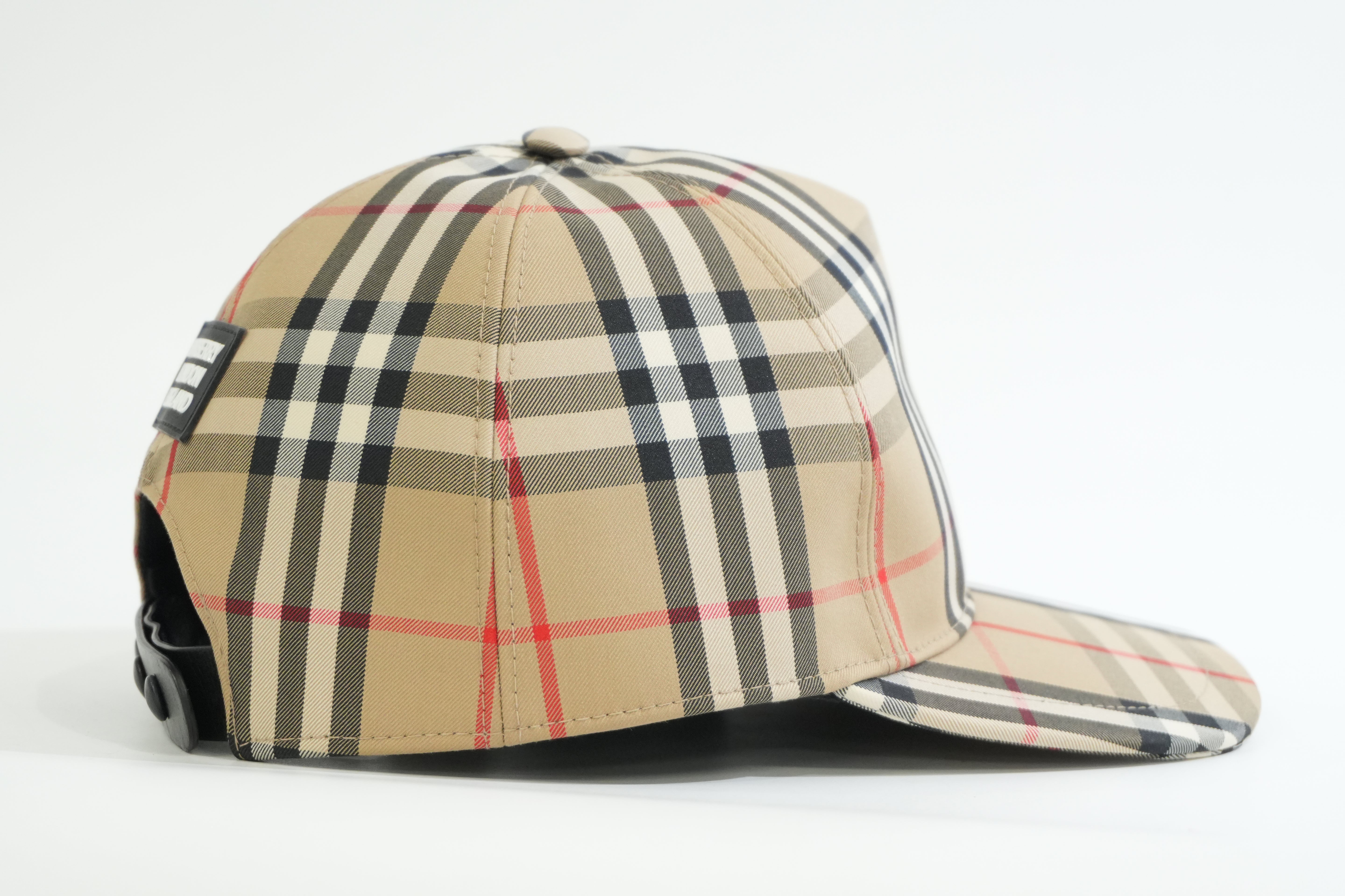 Pre-owned Burberry Nova Check Baseball Cap Beige