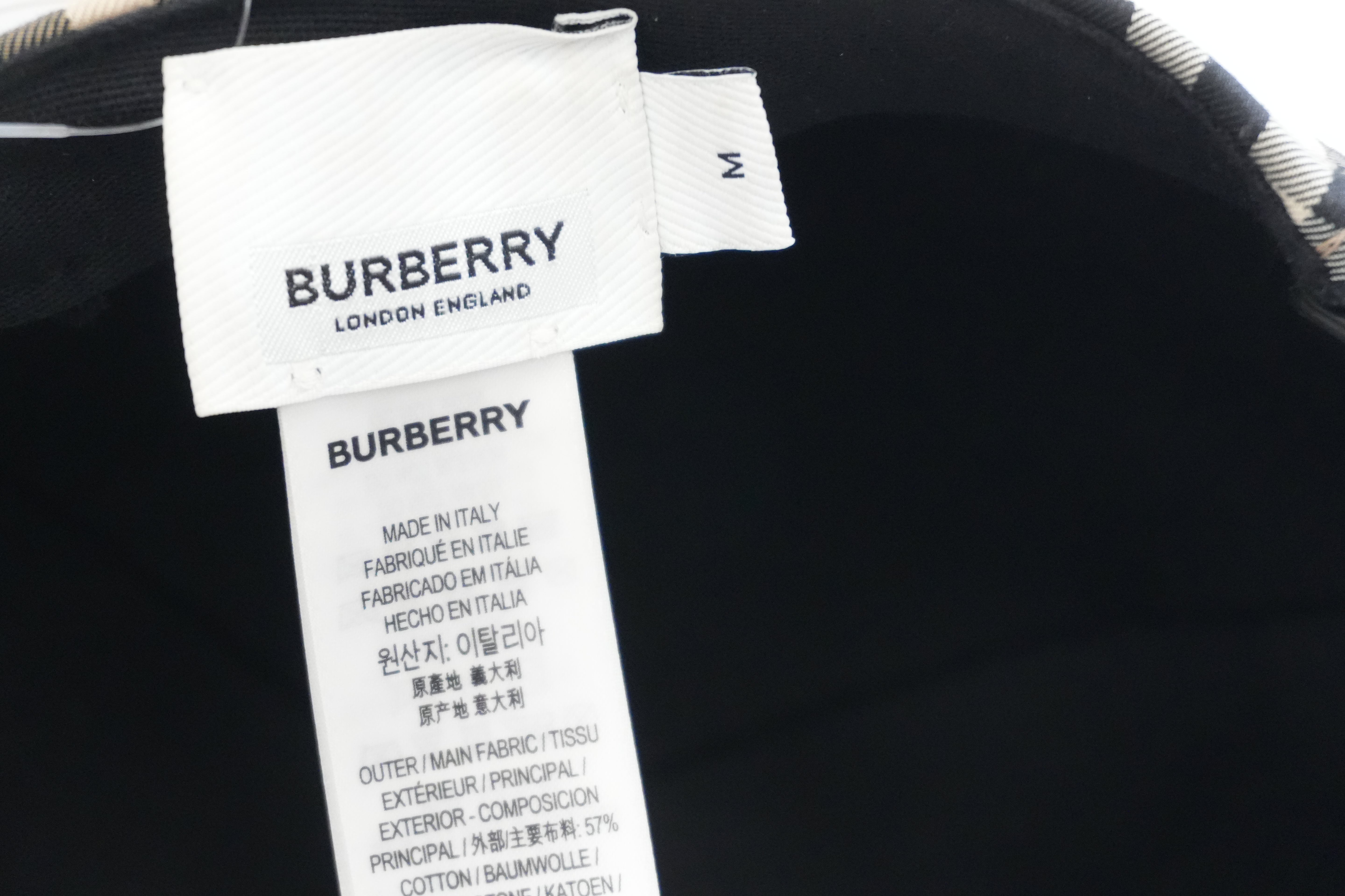 Pre-owned Burberry Nova Check Baseball Cap Beige