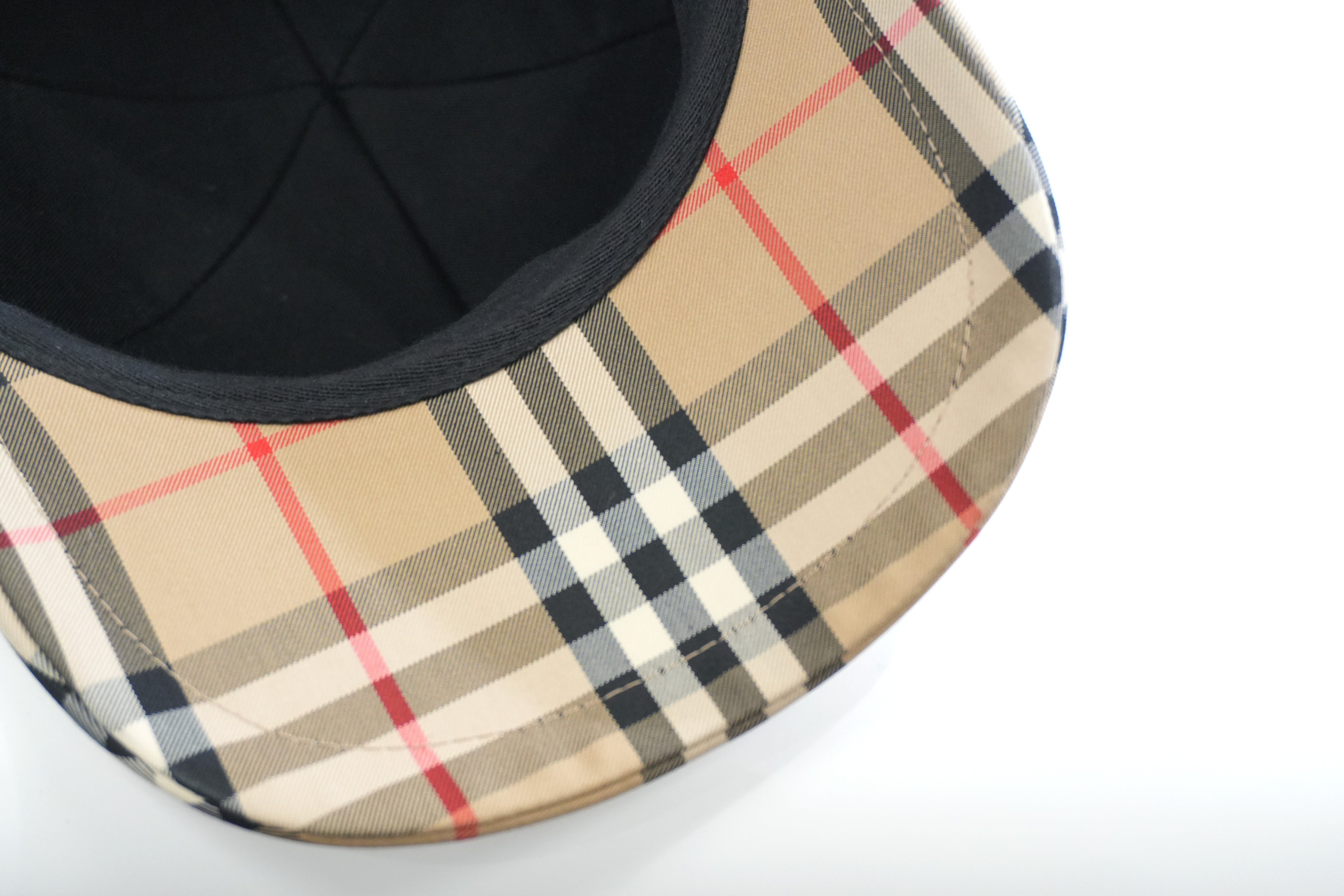 Pre-owned Burberry Nova Check Baseball Cap Beige