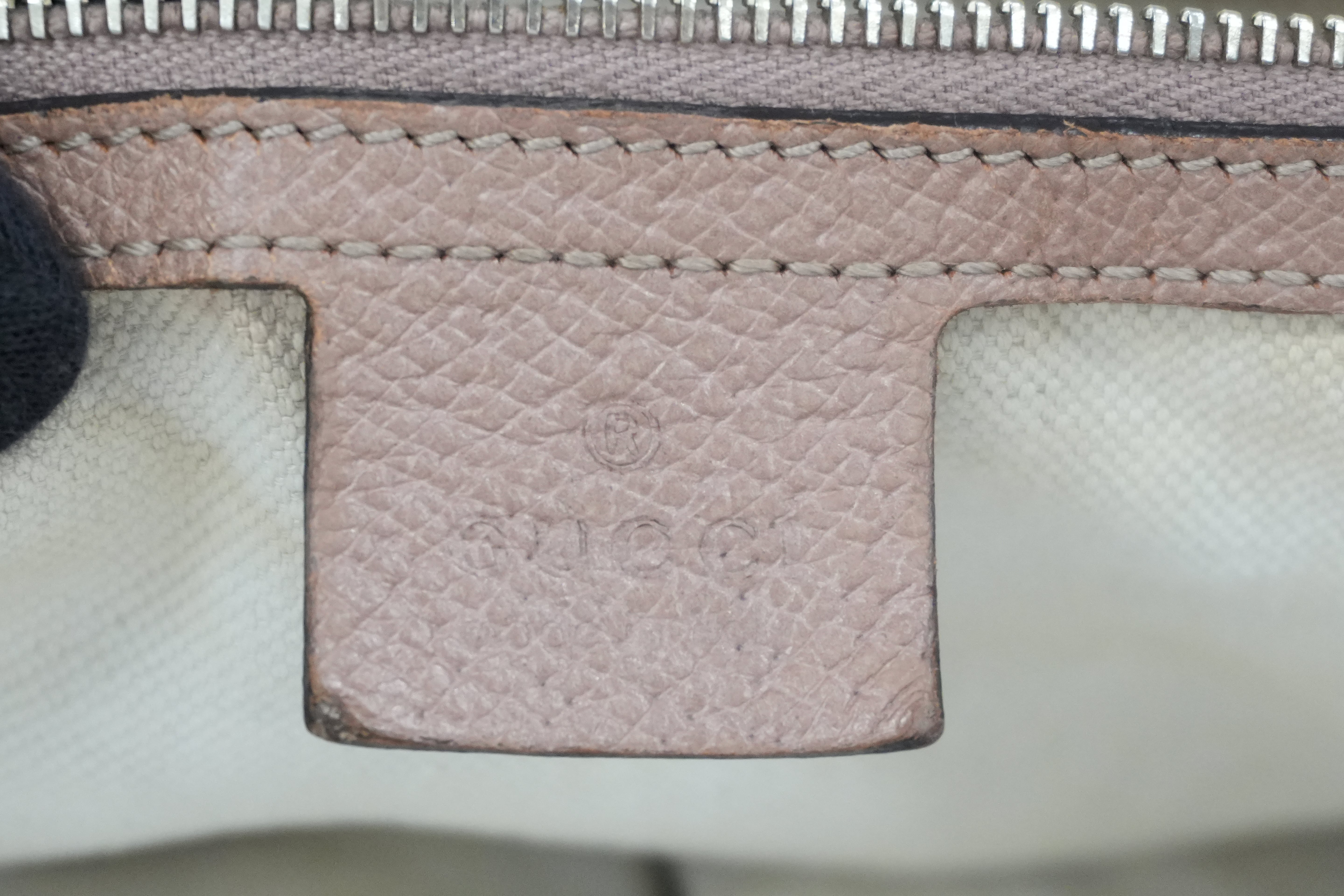 Pre-owned Gucci Fabric Canvas Guccisima Tote Bag Pink